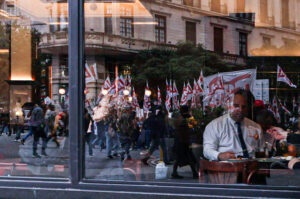 Marcha-CGT-2 BUENOS AIRES, ARGENTINA - 01 MAYO 2024: Miles de trabajadores de los distintos sindicatos tomaron...