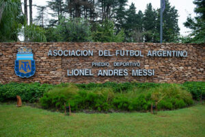 JAO_4895 ARGENTINA - 6 MAYO 2024. Frontis del predio de la Asociación de Fútbol Argentino (AFA), En Ezeiza, provincia Buenos Aires Argentina
