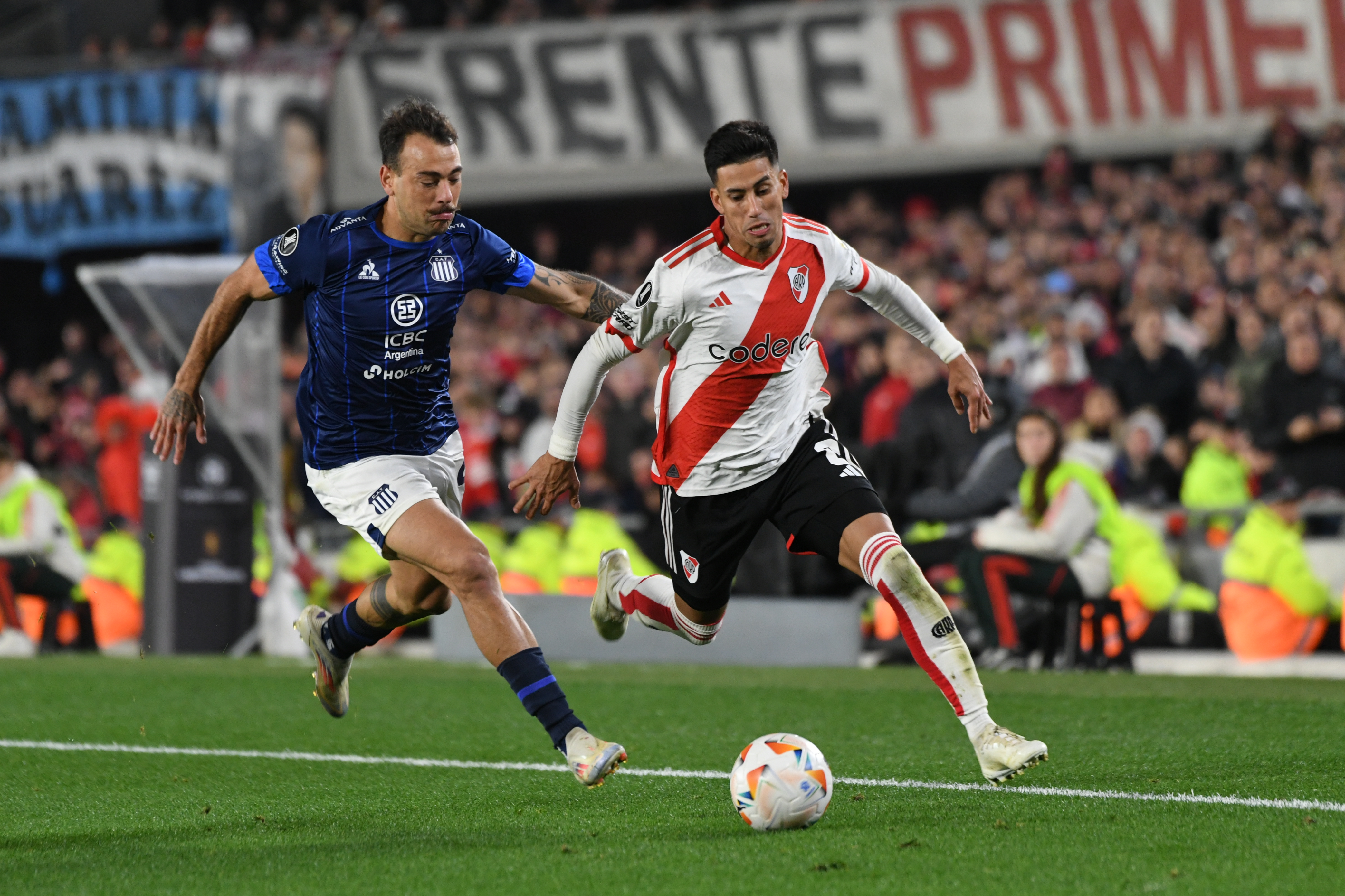 River-talleres-libertadores-PEC_4155 Buenos Aires, Argentina - 22 de agosto 2024: Con goles de Borja y Simón, River Plate superó 2-1...
