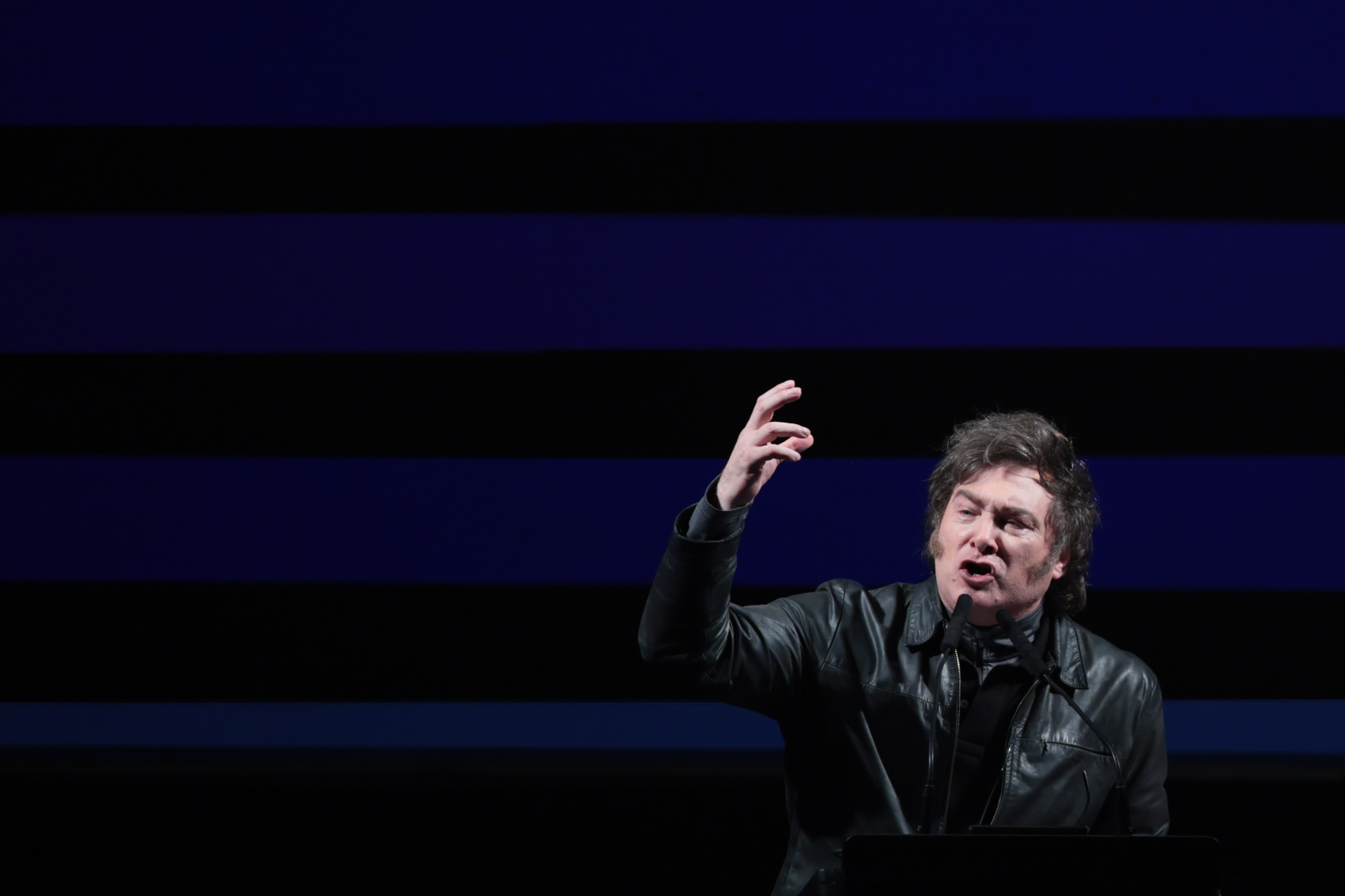 Buenos Aires, Argentina- September, 28: Today, Javier Milei led an event at Parque Lezama, Buenos...