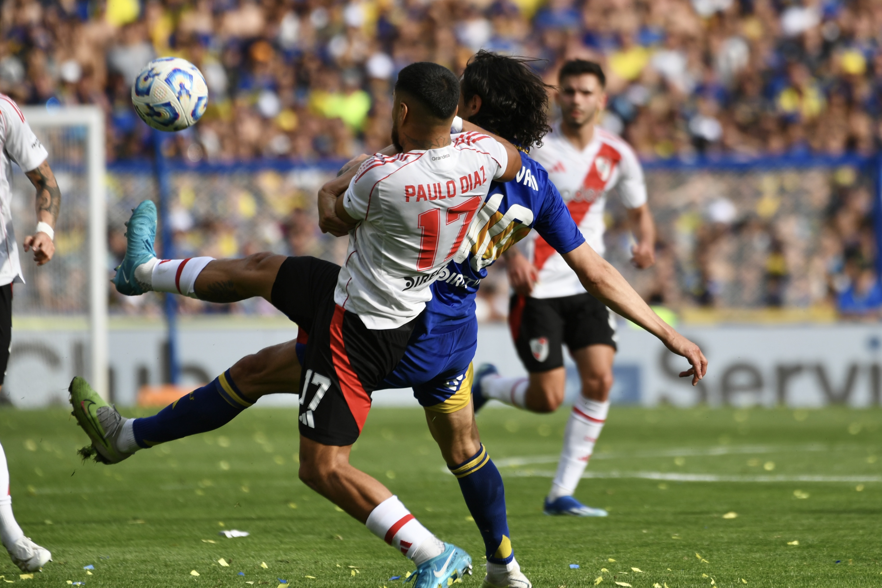 Super clásico Boca River Buenos Aires, Argentina - September 22, 2024: The Superclásico between Boca Juniors and River Pl...