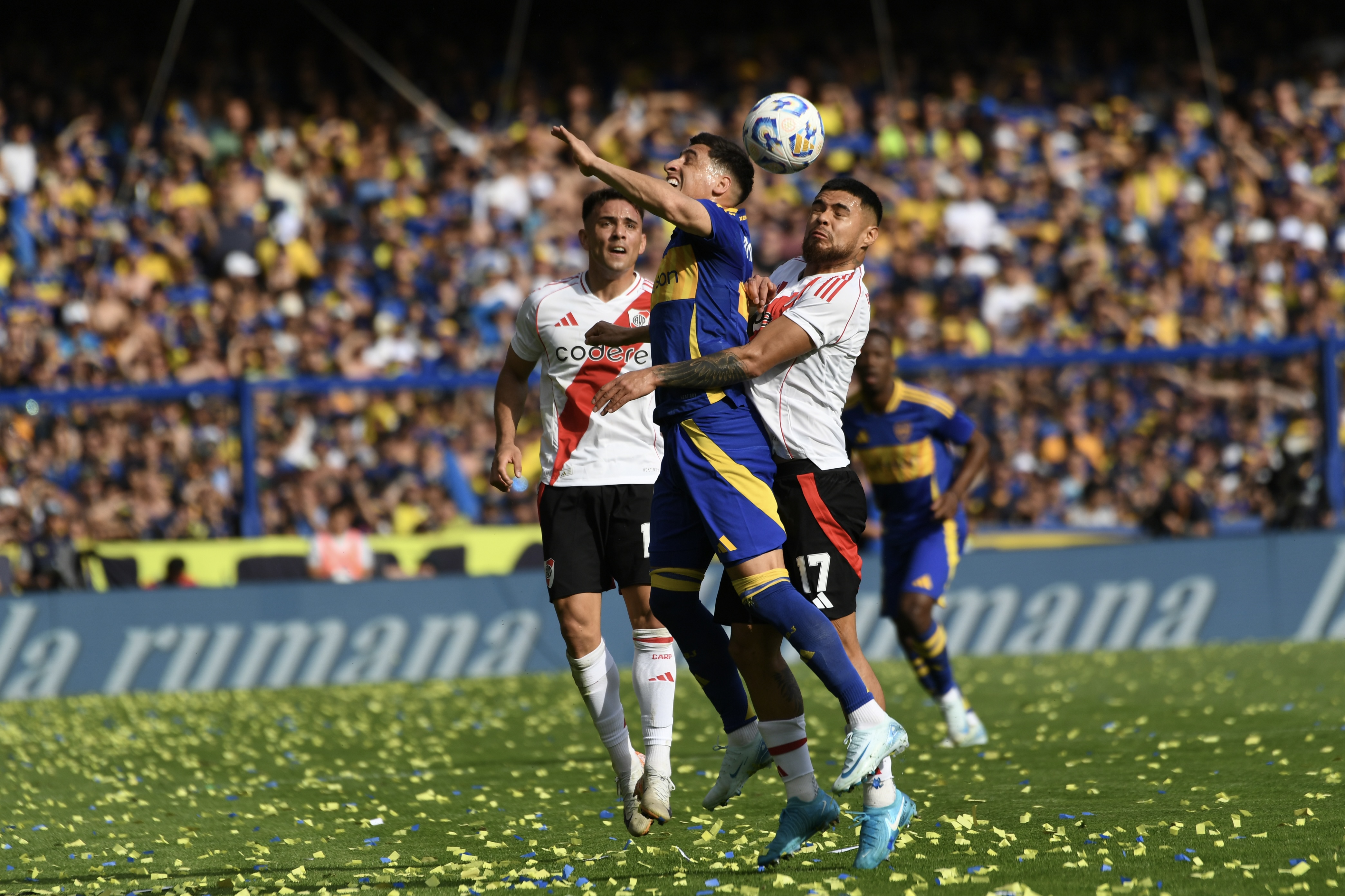 boca-river-196 Buenos Aires, Argentina - September 22, 2024: The Superclásico between Boca Juniors and River Pl...