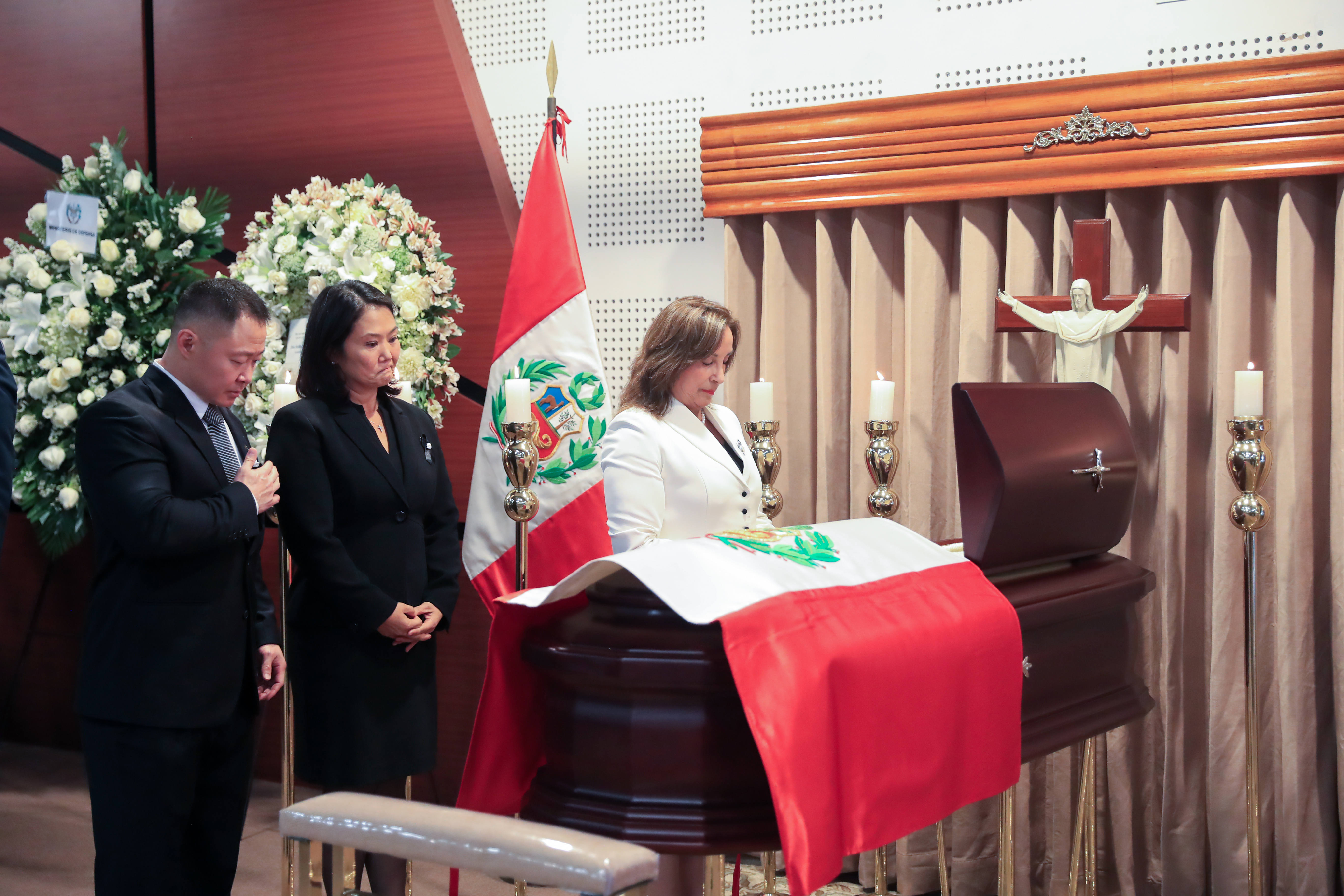 Velatorio del expresidente Alberto Fujimori, , Lima, Peru, 13/09/2024
Internacionales. La presidenta de la república, Dina Ercilia Boluarte Z...
