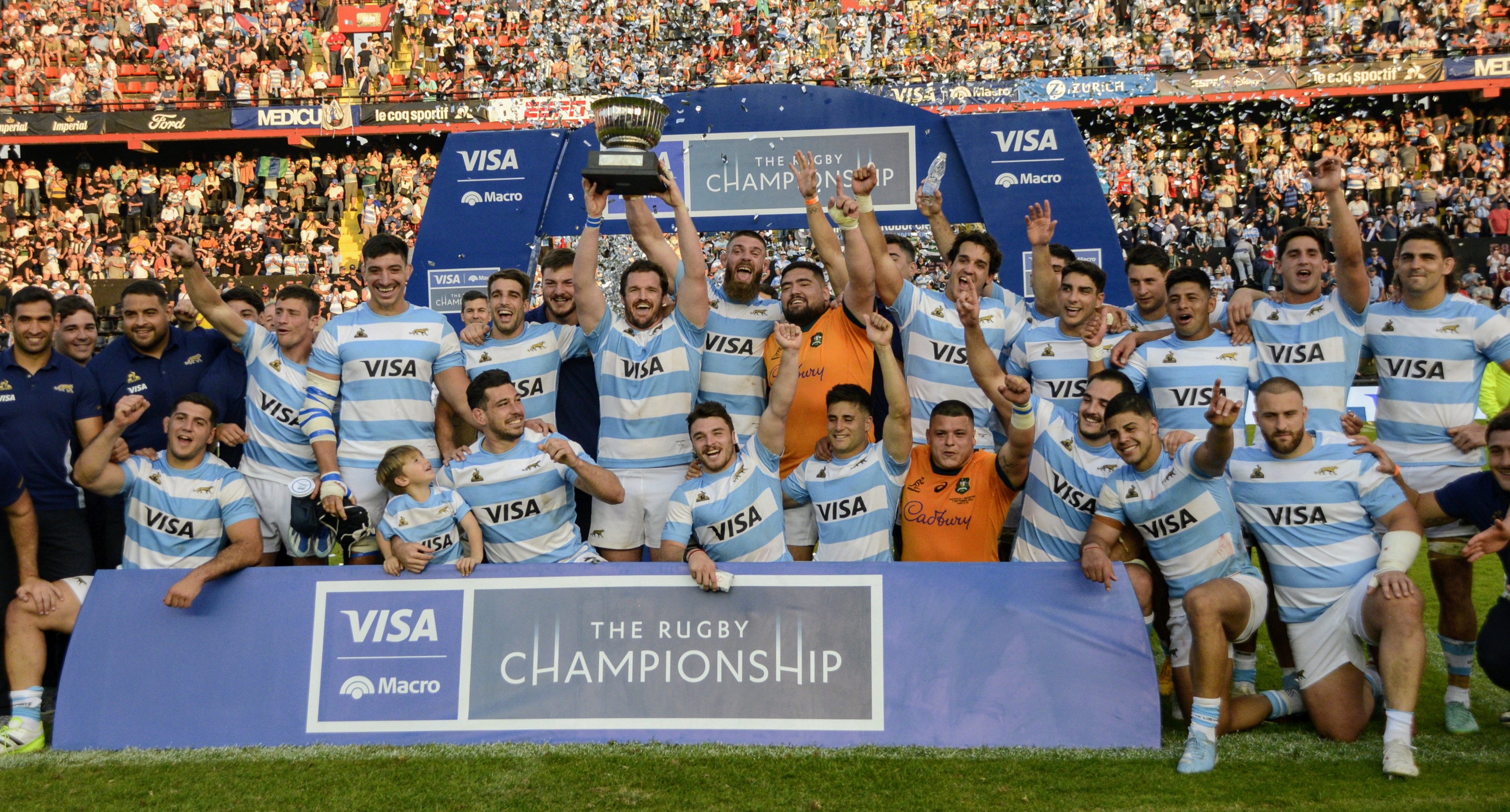 Argentina Vs Australia Rugby Buenos Aires, Argentina - September 7, 2034: The Pumas wins a new Rugby Championship match for th...