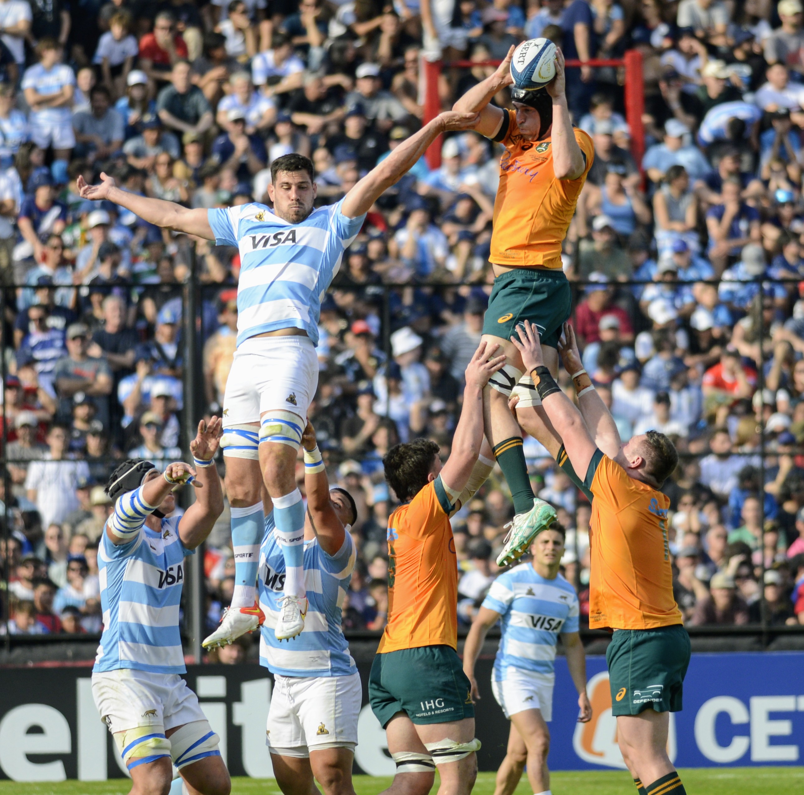 Argentina Vs Australia Rugby Buenos Aires, Argentina – September 7, 2034: The Pumas play a new Rugby Championship match for ...