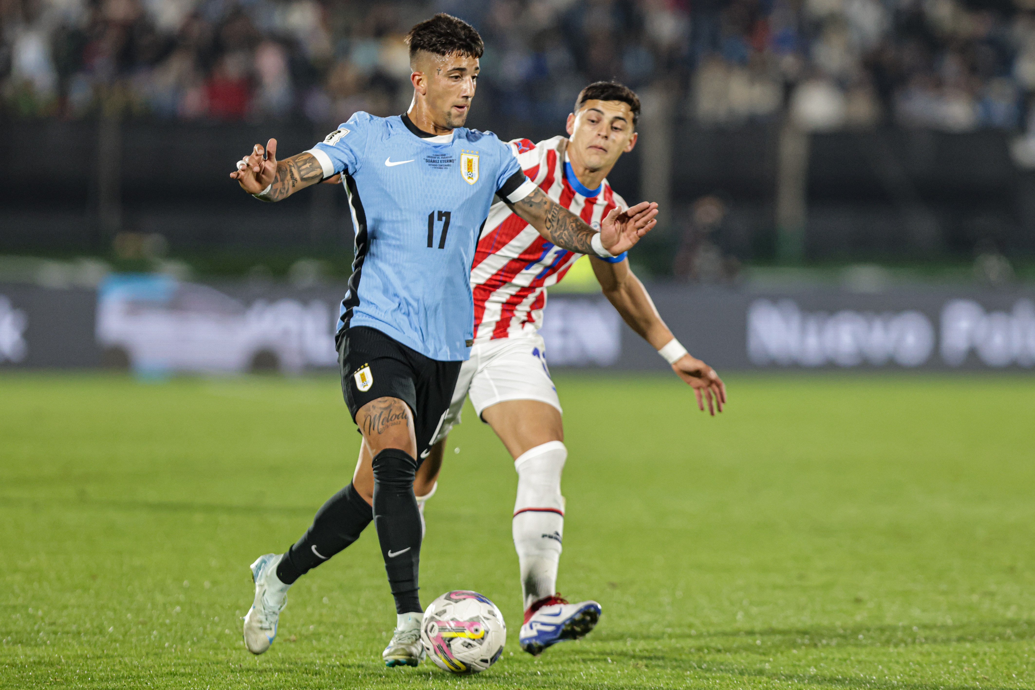 Montevideo, Uruguay, 06/09/2024
Deportes, Futbol. Eliminatorias, Fecha 7. Cristian Olivera Extre...