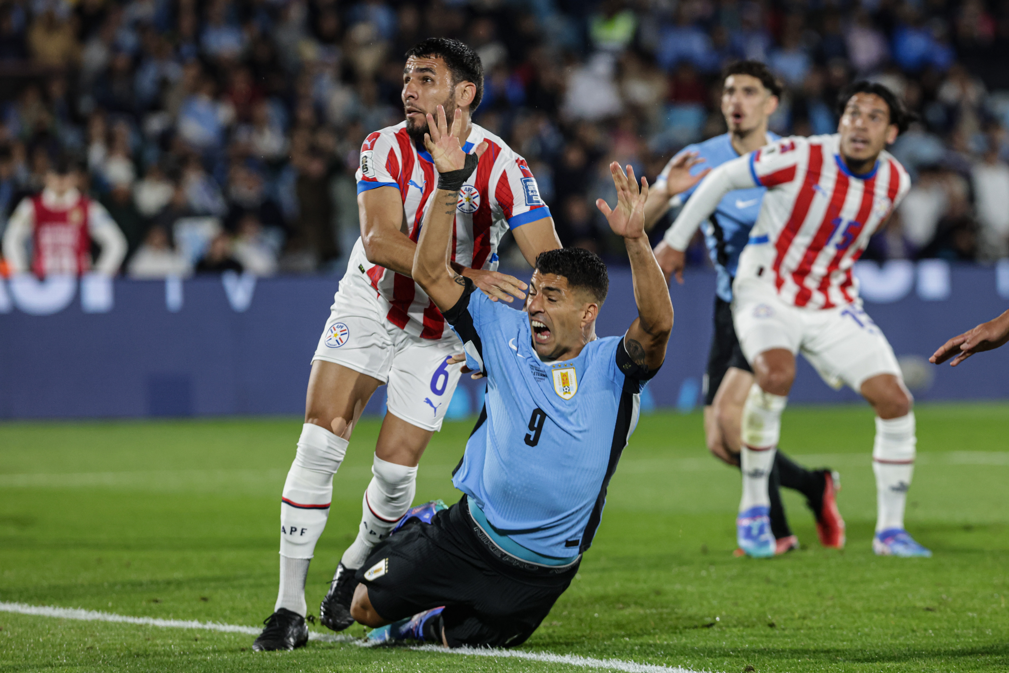 Montevideo, Uruguay, 06/09/2024
Deportes, Futbol. Eliminatorias, Fecha 7. Uruguay recibe a Paragu...
