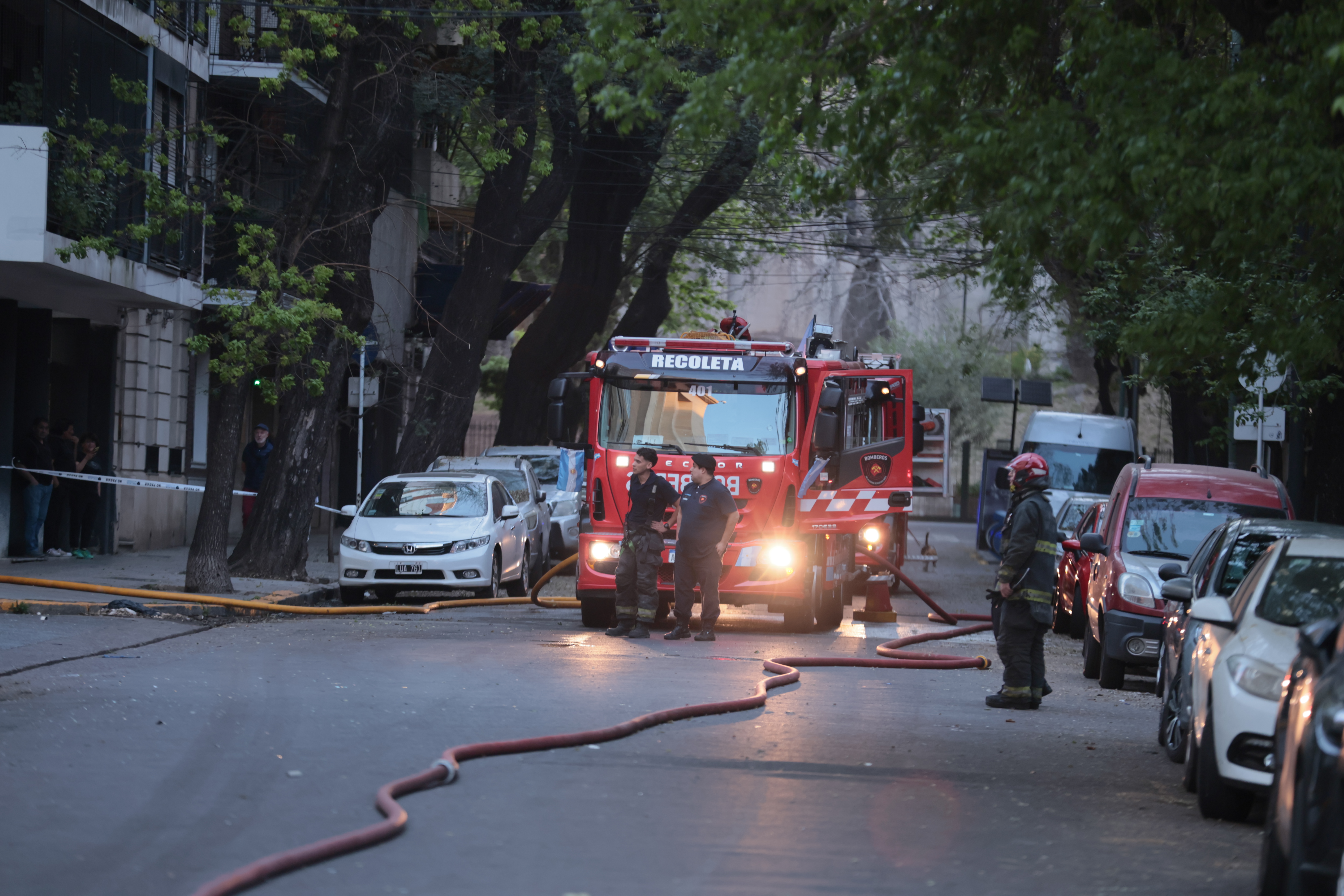 IM_G1926 BUENOS AIRES, ARGENTINA - 5 octubre 2024: Un voraz incendio afectó al tercer piso de la sede de ...