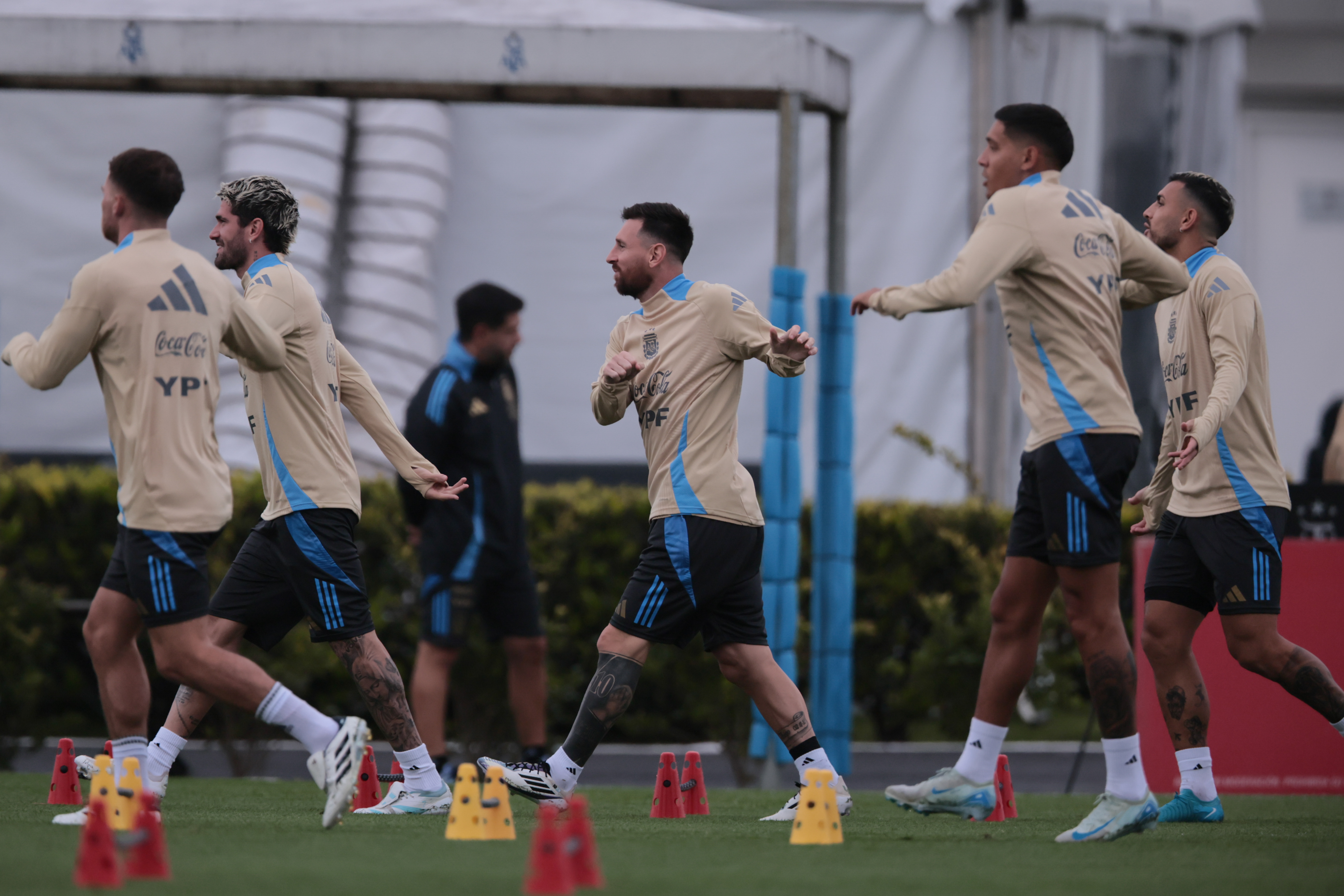Lionel Messi Training Buenos Aires, Argentina - October 14, 2024: Lionel Messi trained normally with the Argentine nati...