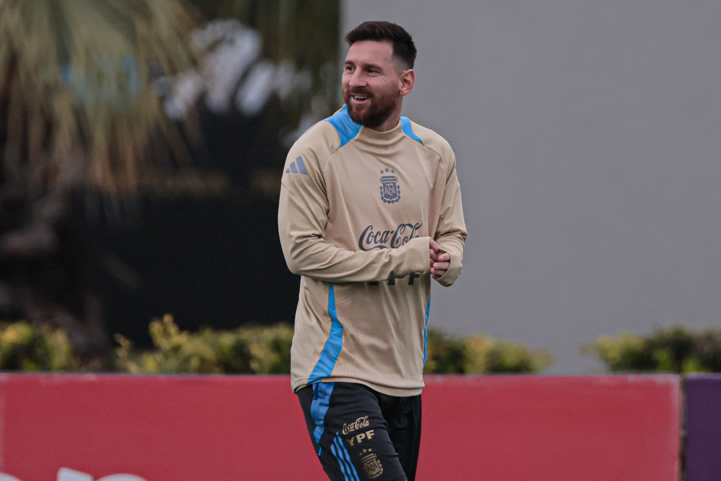 Lionel Messi Training Buenos Aires, Argentina - October 14, 2024: Lionel Messi trained normally with the Argentine nati...