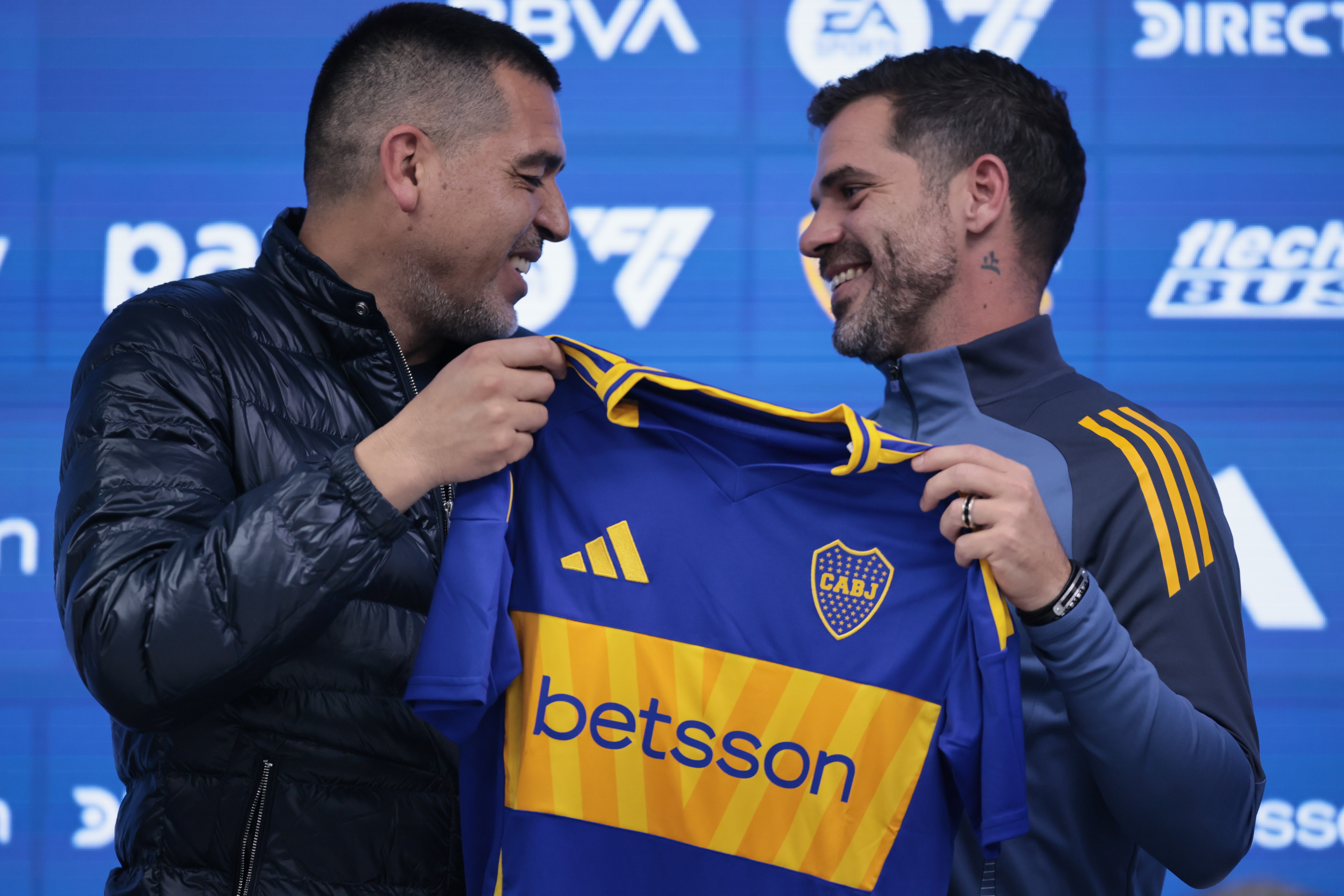 Fernando Gago Press Conference Buenos Aires, Argentina - October 14, 2024: Fernando Gago is introduced as the new head coach of ...