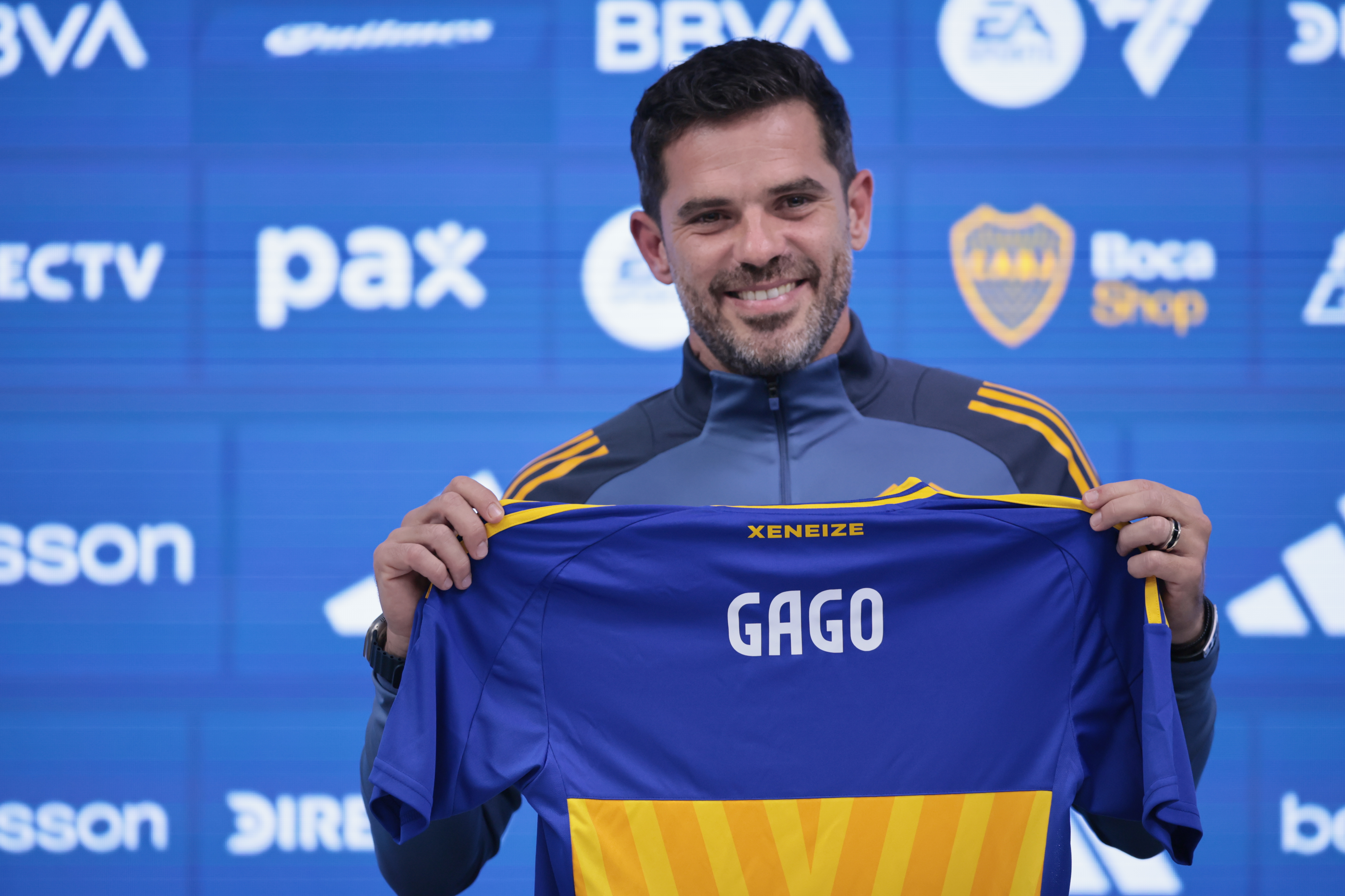 Buenos Aires, Argentina - October 14, 2024: Fernando Gago is introduced as the new head coach of ...