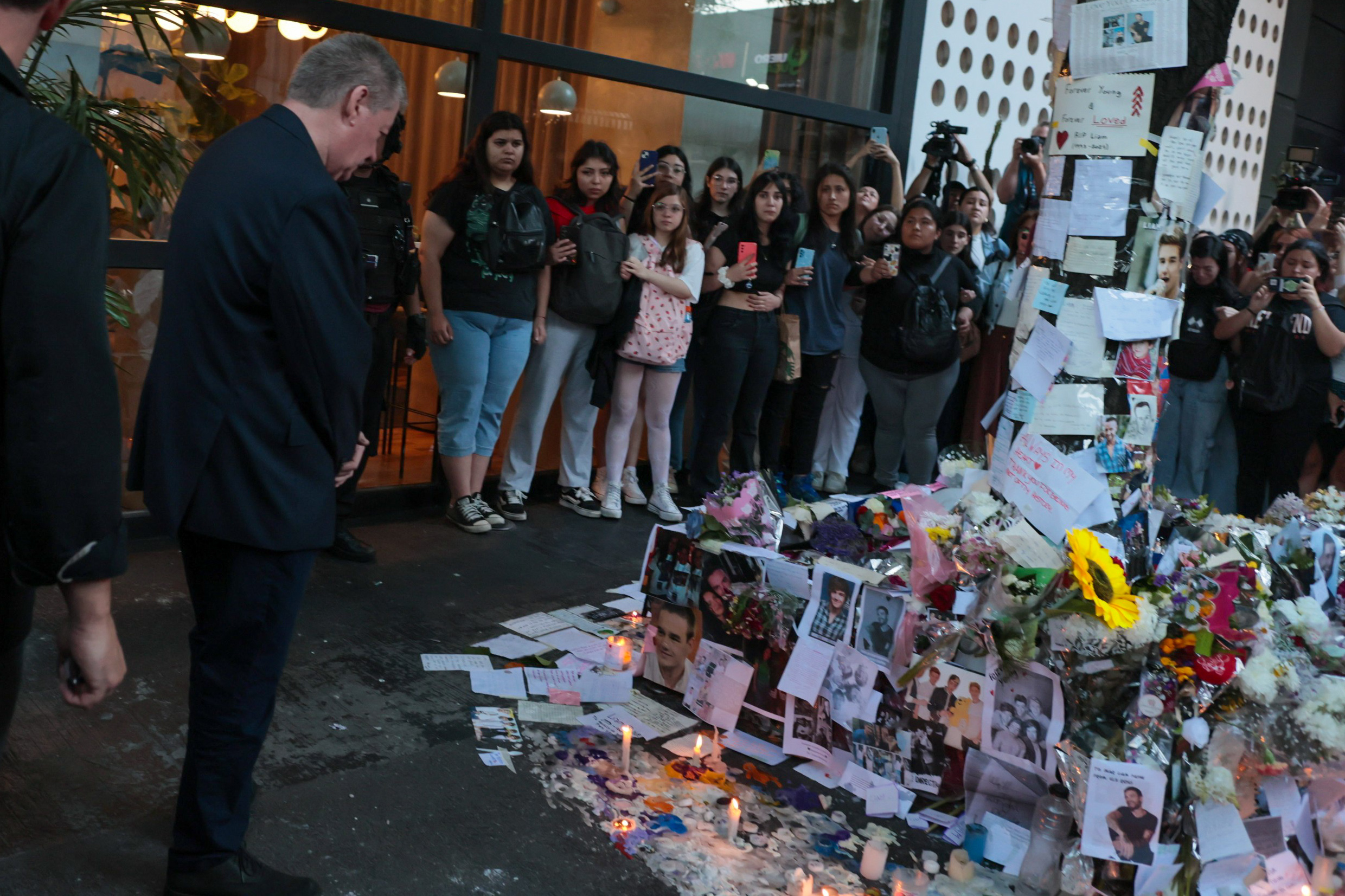 Geoff-Payne-00472 Buenos Aires, Argentina - October 14, 2024: Geoff Payne, father of the late British musician Liam...