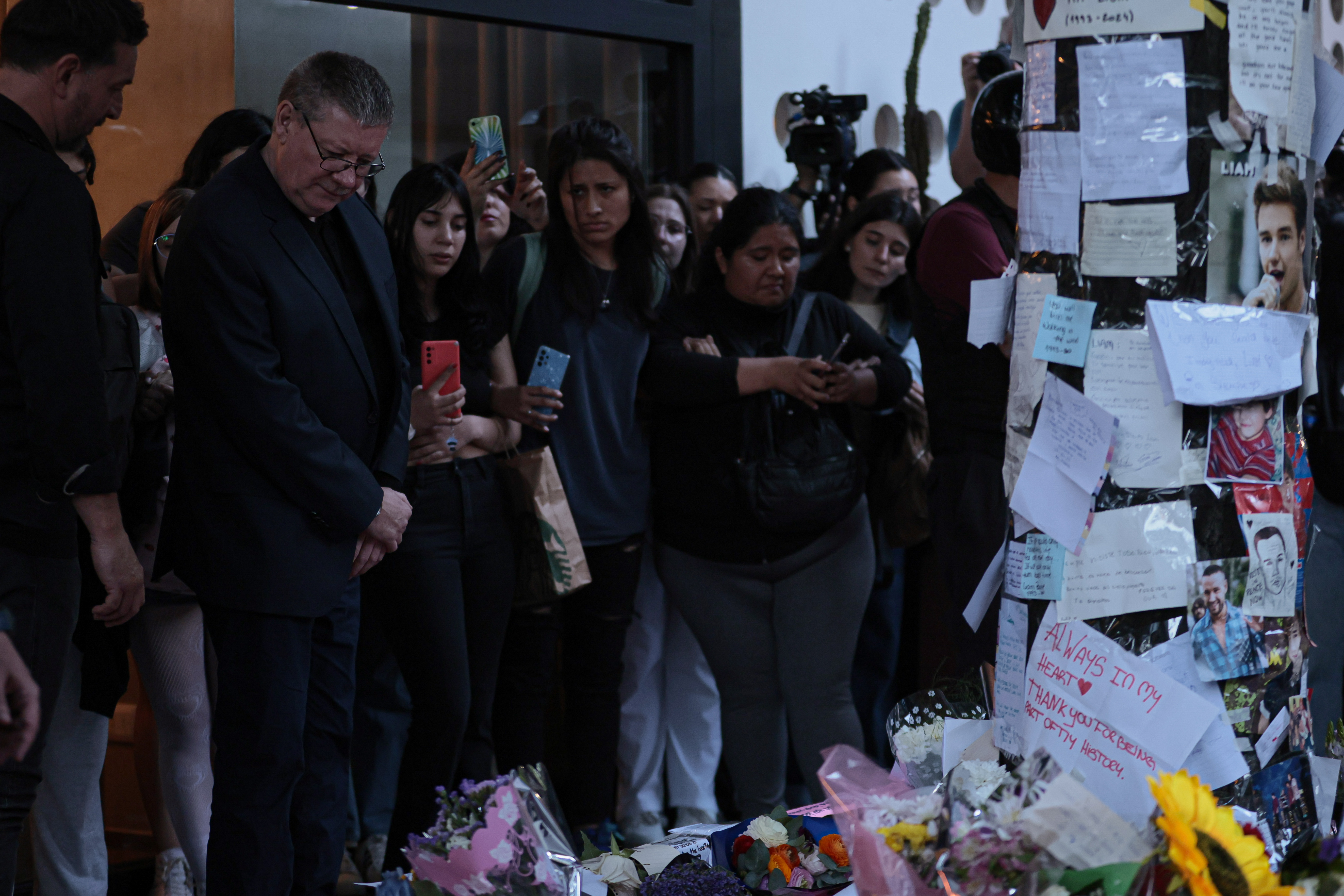 Geoff-Payne-00479 Buenos Aires, Argentina - October 14, 2024: Geoff Payne, father of the late British musician Liam...