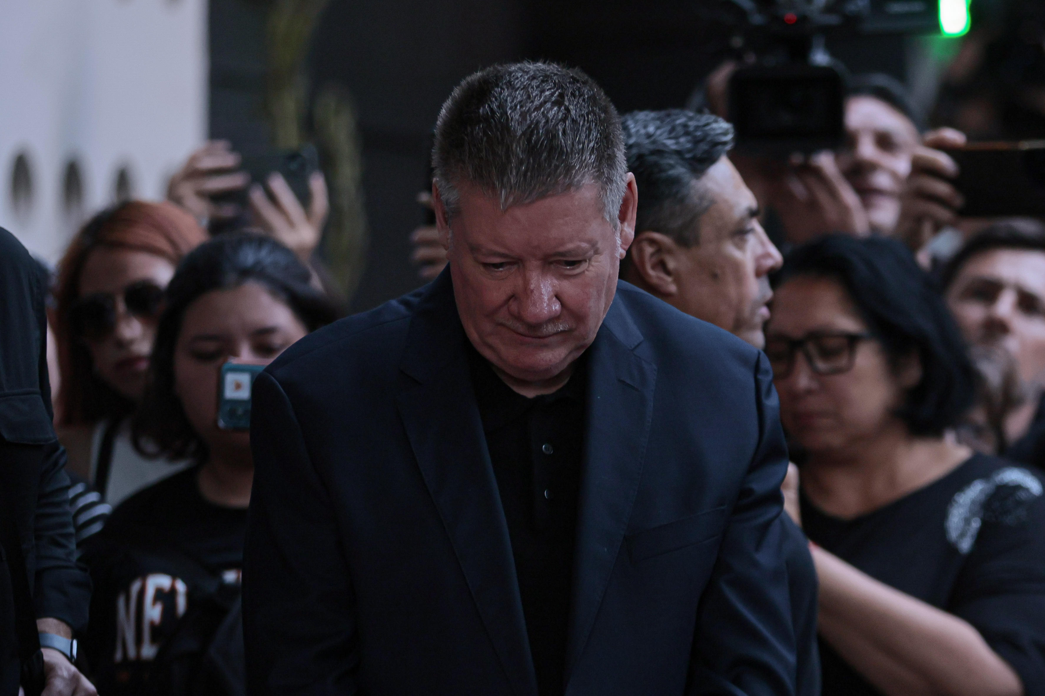 Geoff-Payne-00481 Buenos Aires, Argentina - October 14, 2024: Geoff Payne, father of the late British musician Liam...