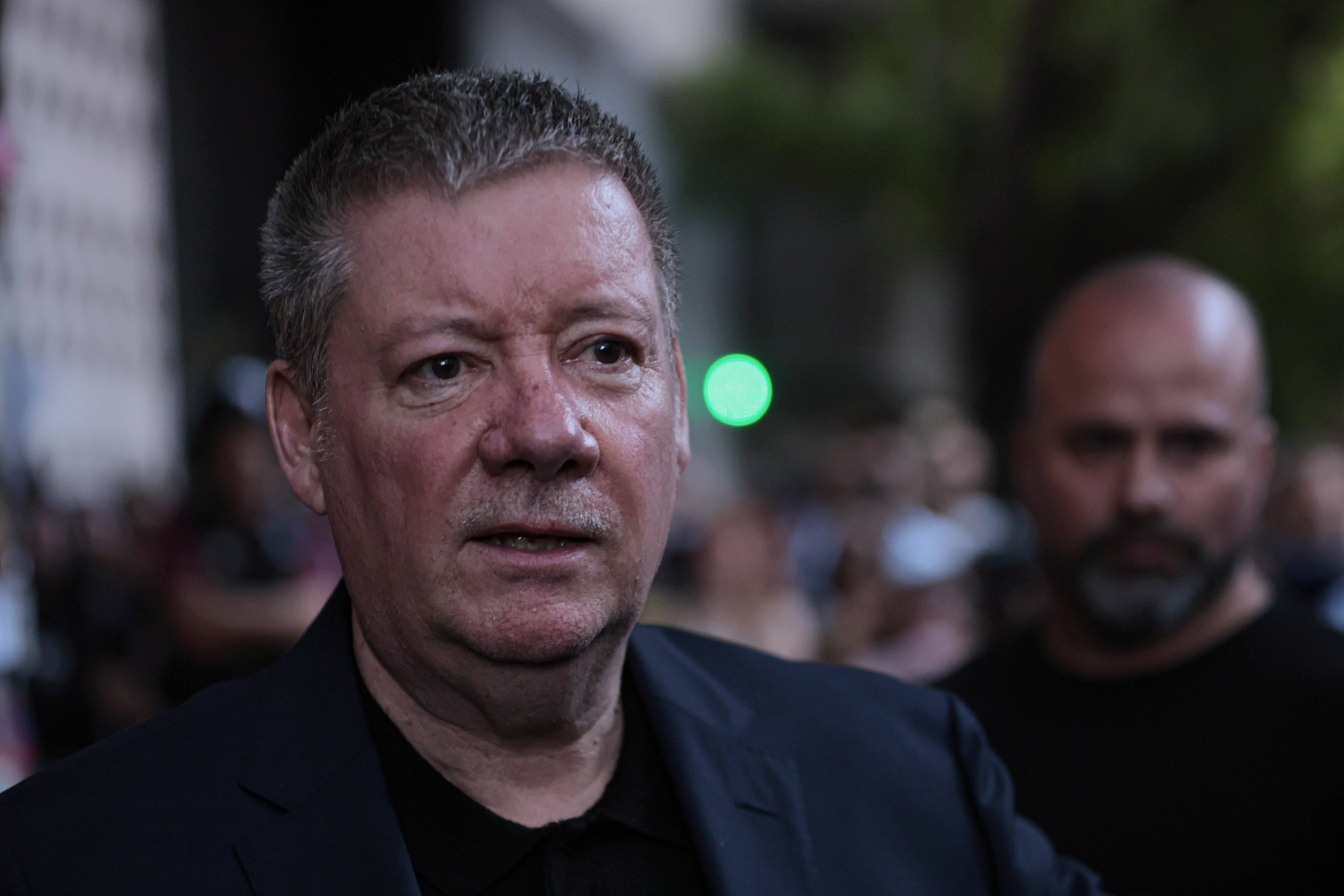 Geoff-Payne-00489 Buenos Aires, Argentina - October 14, 2024: Geoff Payne, father of the late British musician Liam...