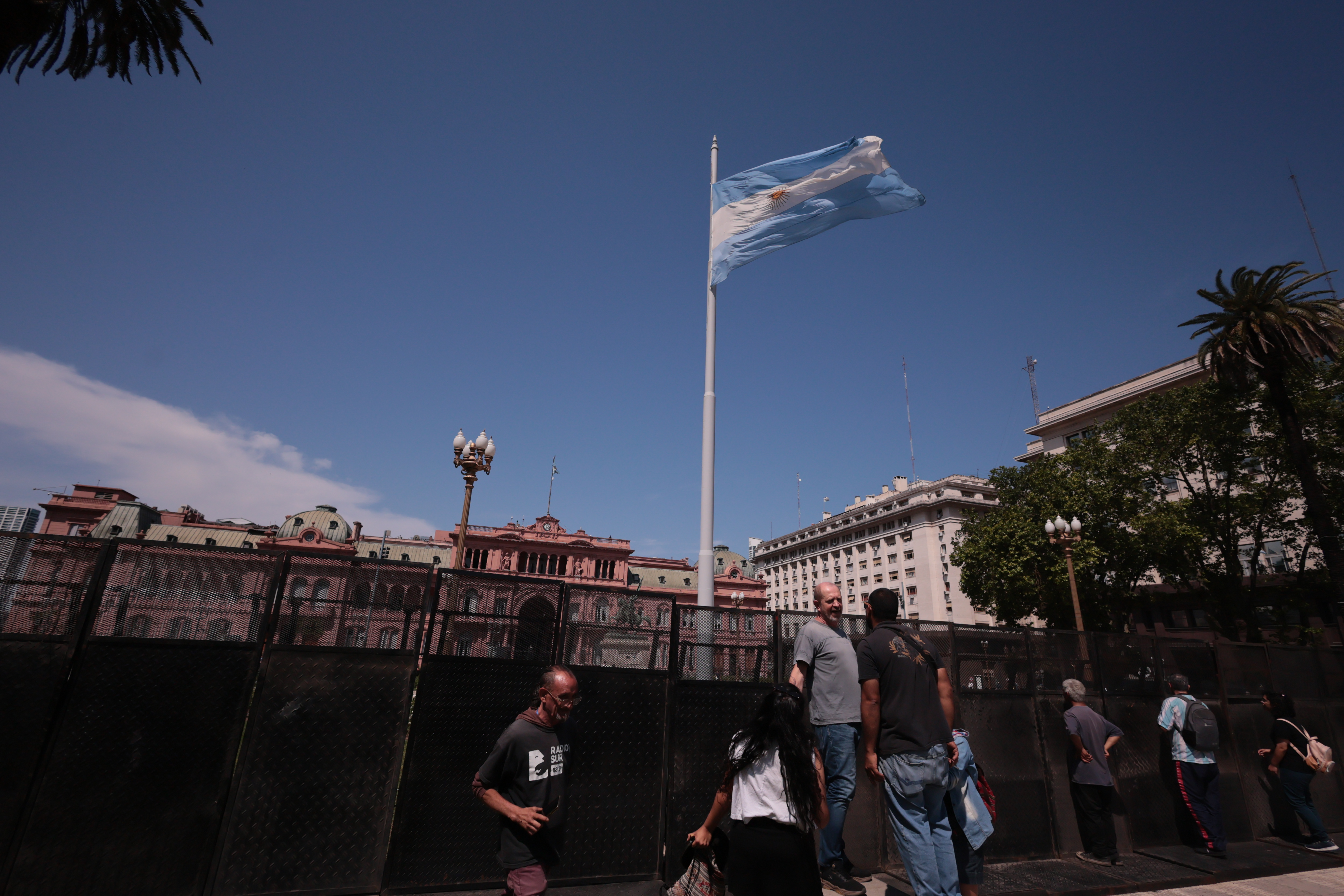 Buenos Aires, Argentina - October 22, 2024: Teachers, healthcare workers, students, and professio...