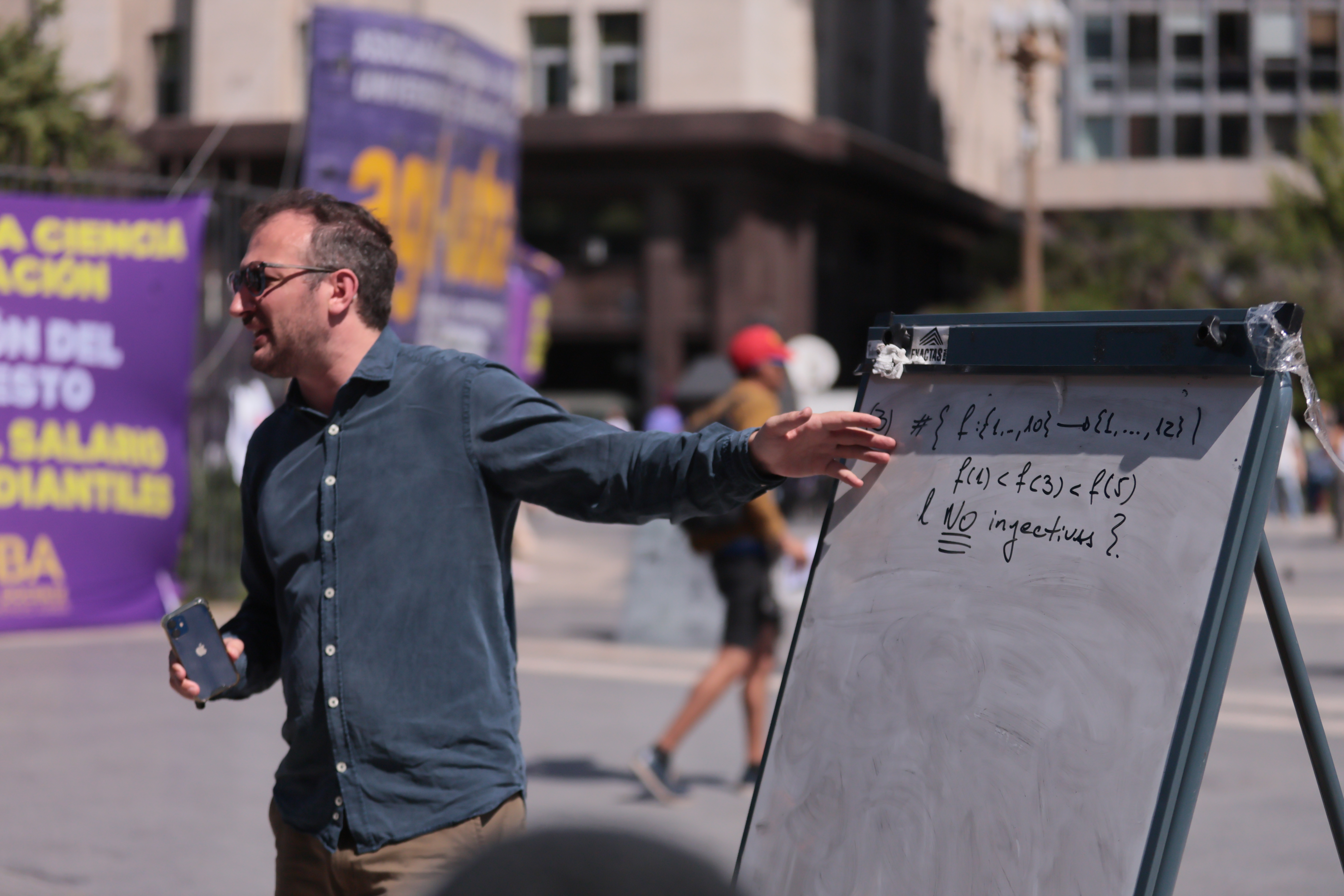 1000808887 Buenos Aires, Argentina - October 22, 2024: Teachers, healthcare workers, students, and professio...