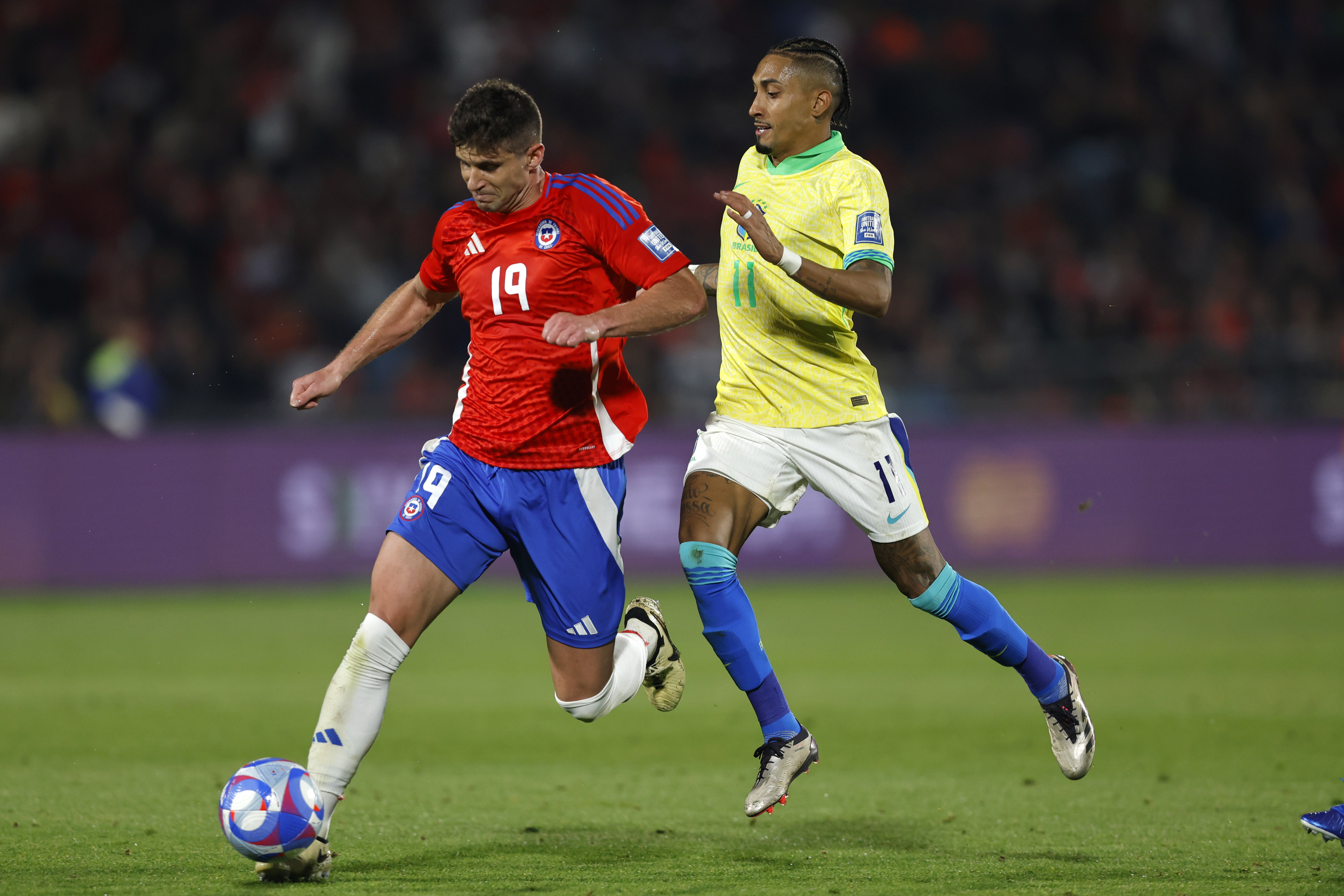 12A6599 Santiago, Chile - oct, 10: Brazil turned the game around Chile and ended up winning 2-1 during t...