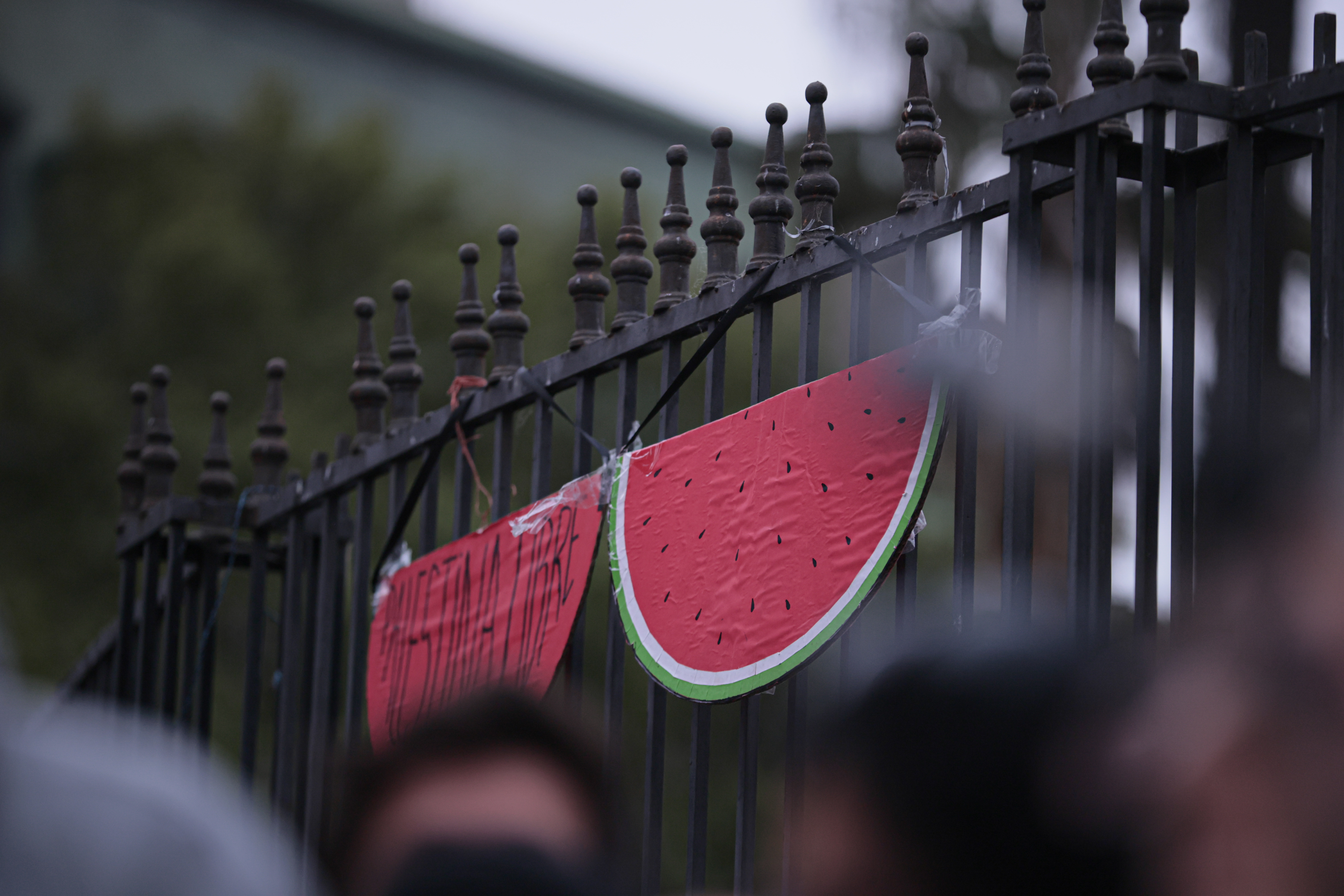 IM_G5200 BUENOS AIRES, ARGENTINA - 07 Octubre 2024: Residentes palestinos y ciudadanos argentinos pro pale...