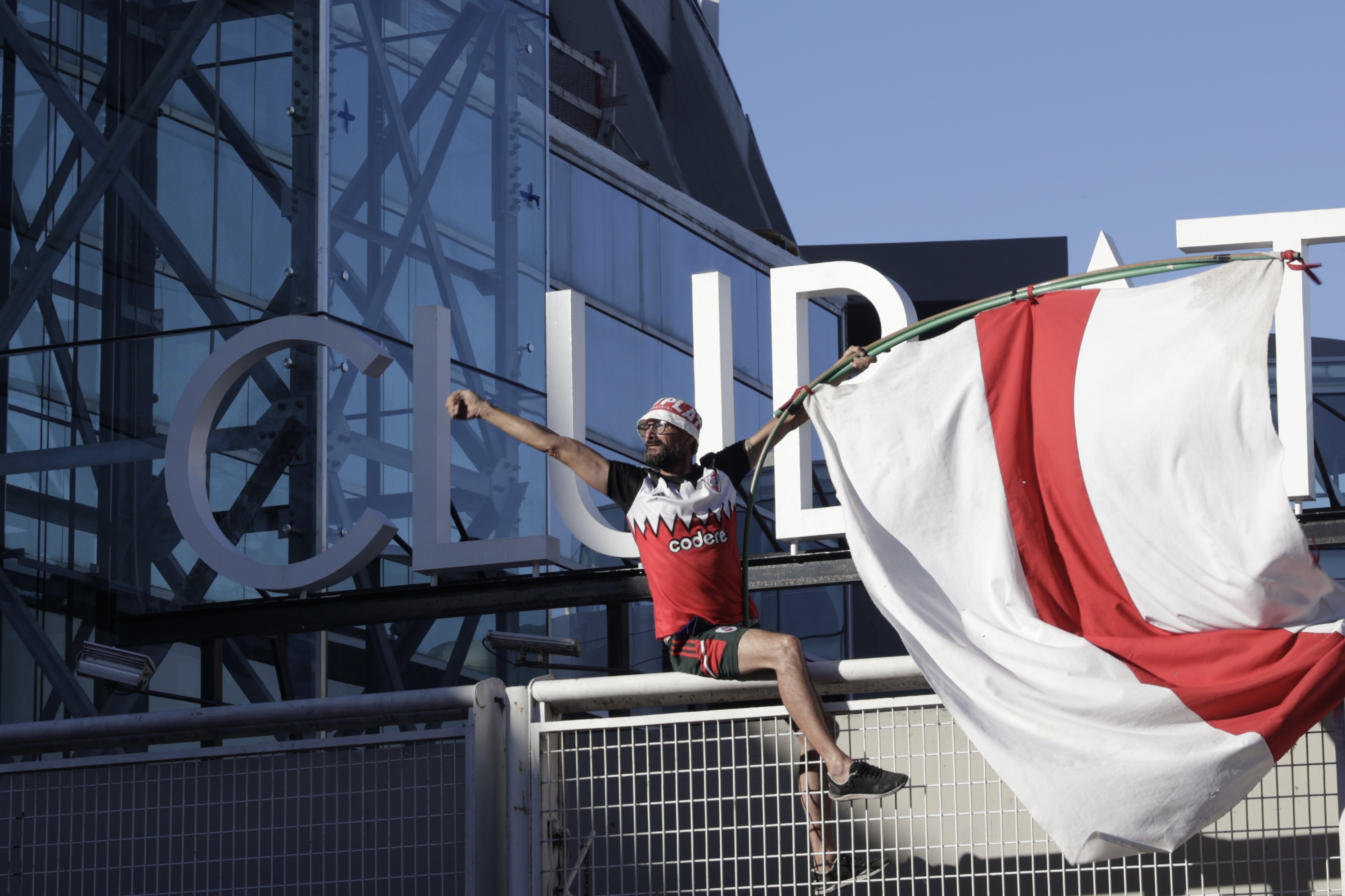 1000823334 Buenos Aires, Argentina - October 28, 2024: Over 17,000 River Plate fans gathered at the Monument...
