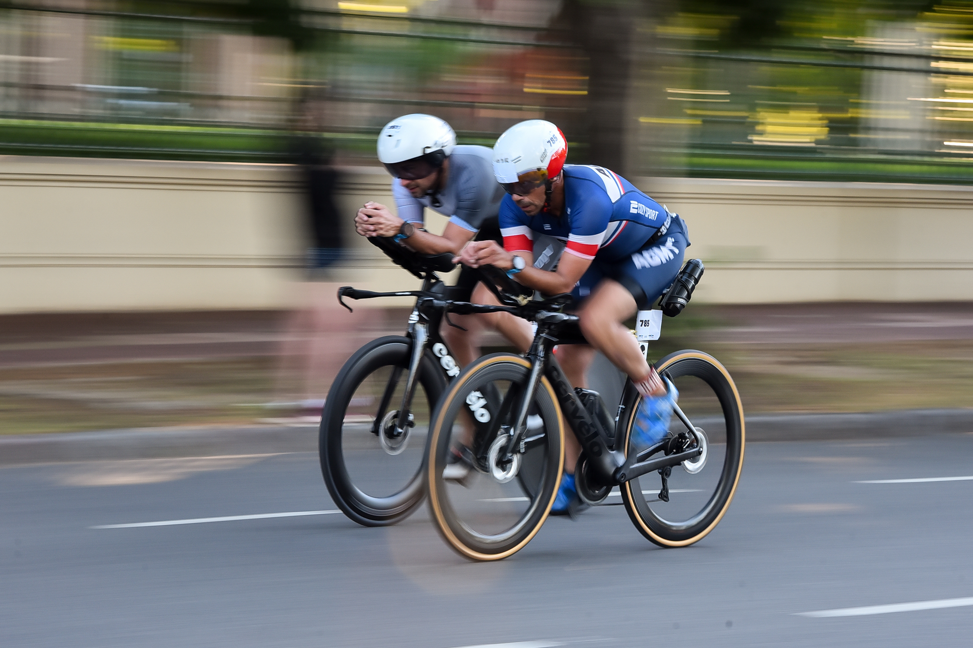 Palermo Hosts Thrilling Ironman Competition with Hundreds of Athletes in Buenos Aires Buenos Aires, Argentina - November 4, 2024: Hundreds of athletes participate in the Ironman Paler...