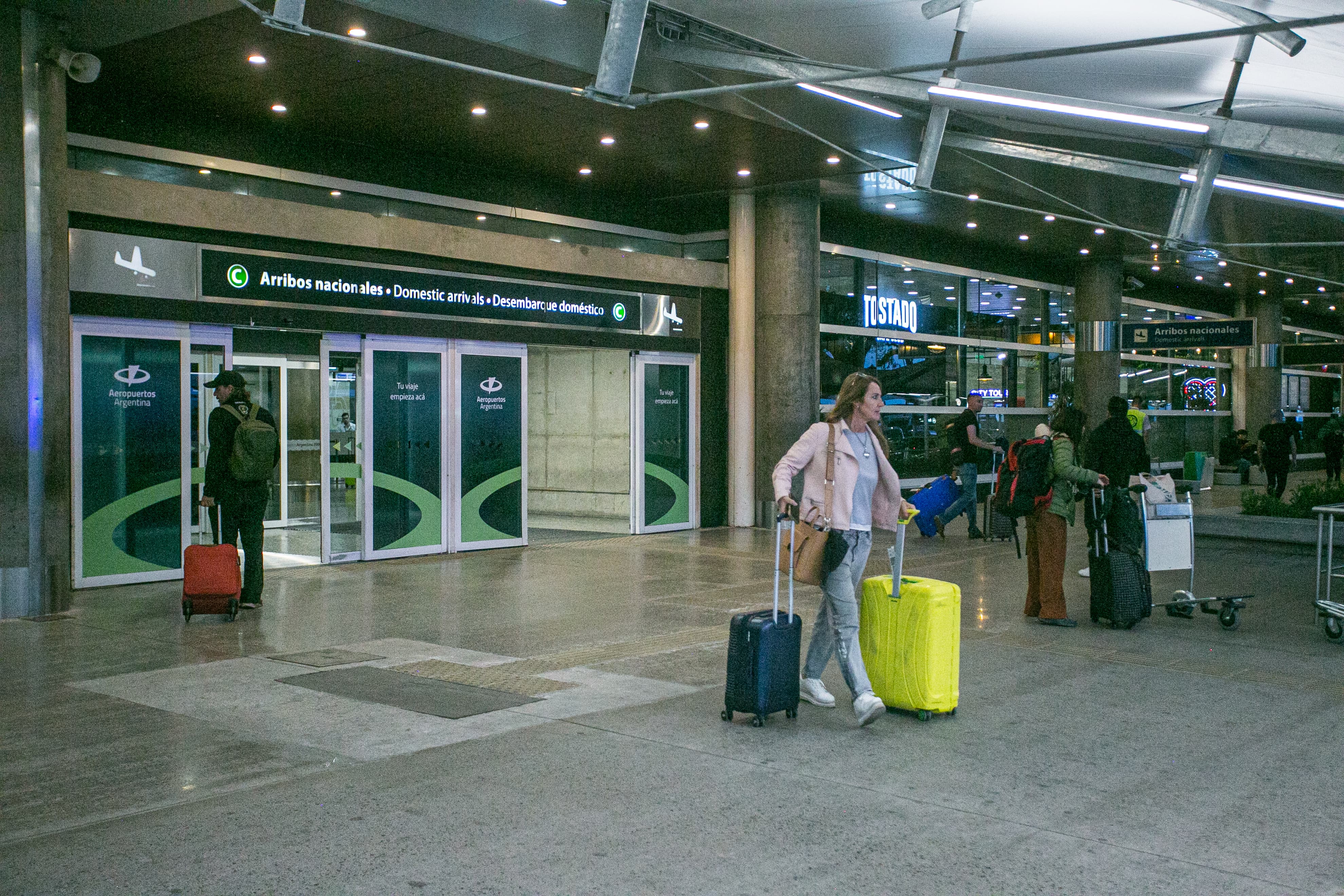 Intercargo strike Buenos Aires, Argentina - November 7, 2024: The Airport Security Police (PSA) were deployed at Jo...