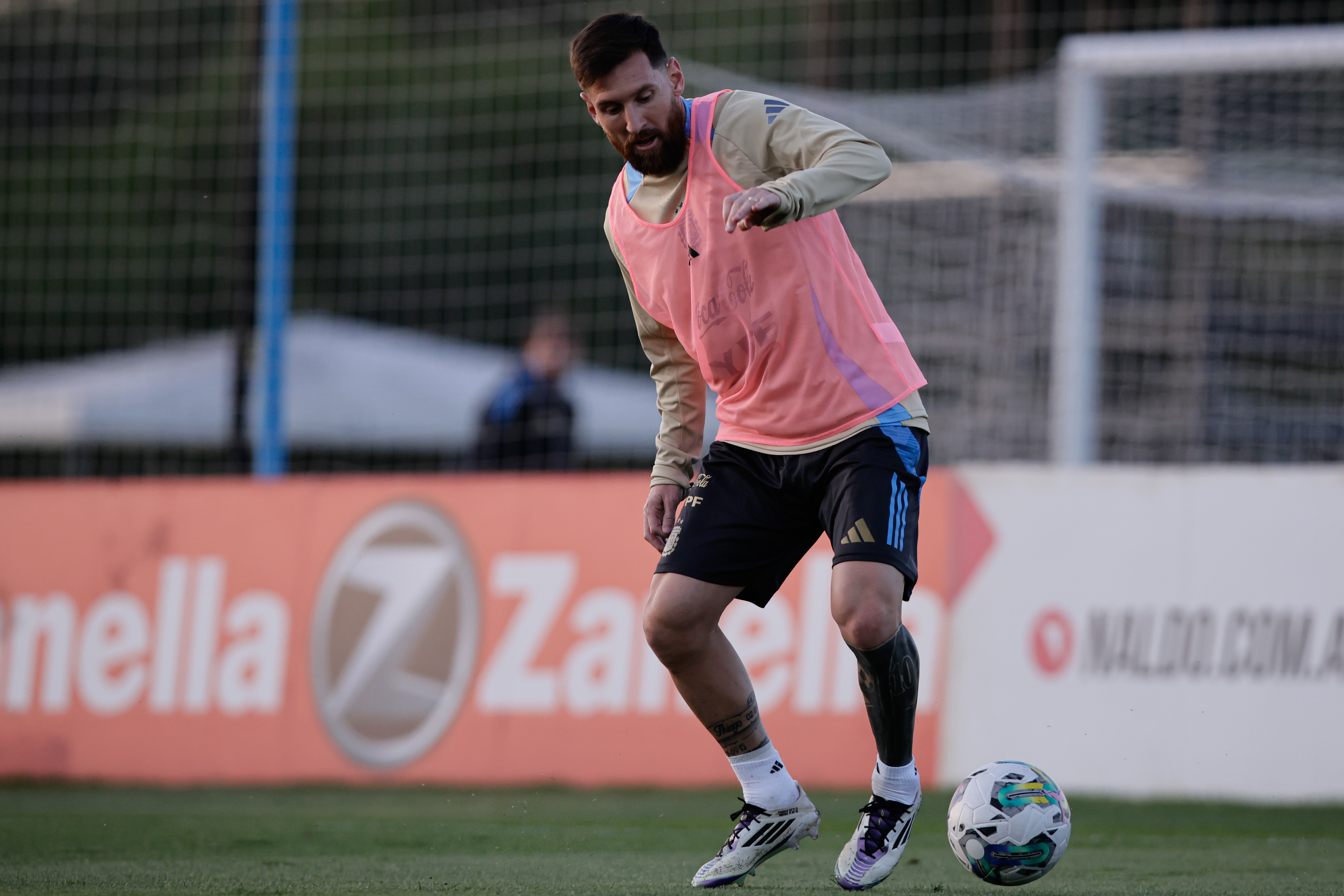 G9845 Ezeiza, Argentina - November 12, 2024: The Argentine national football team held a training sessi...