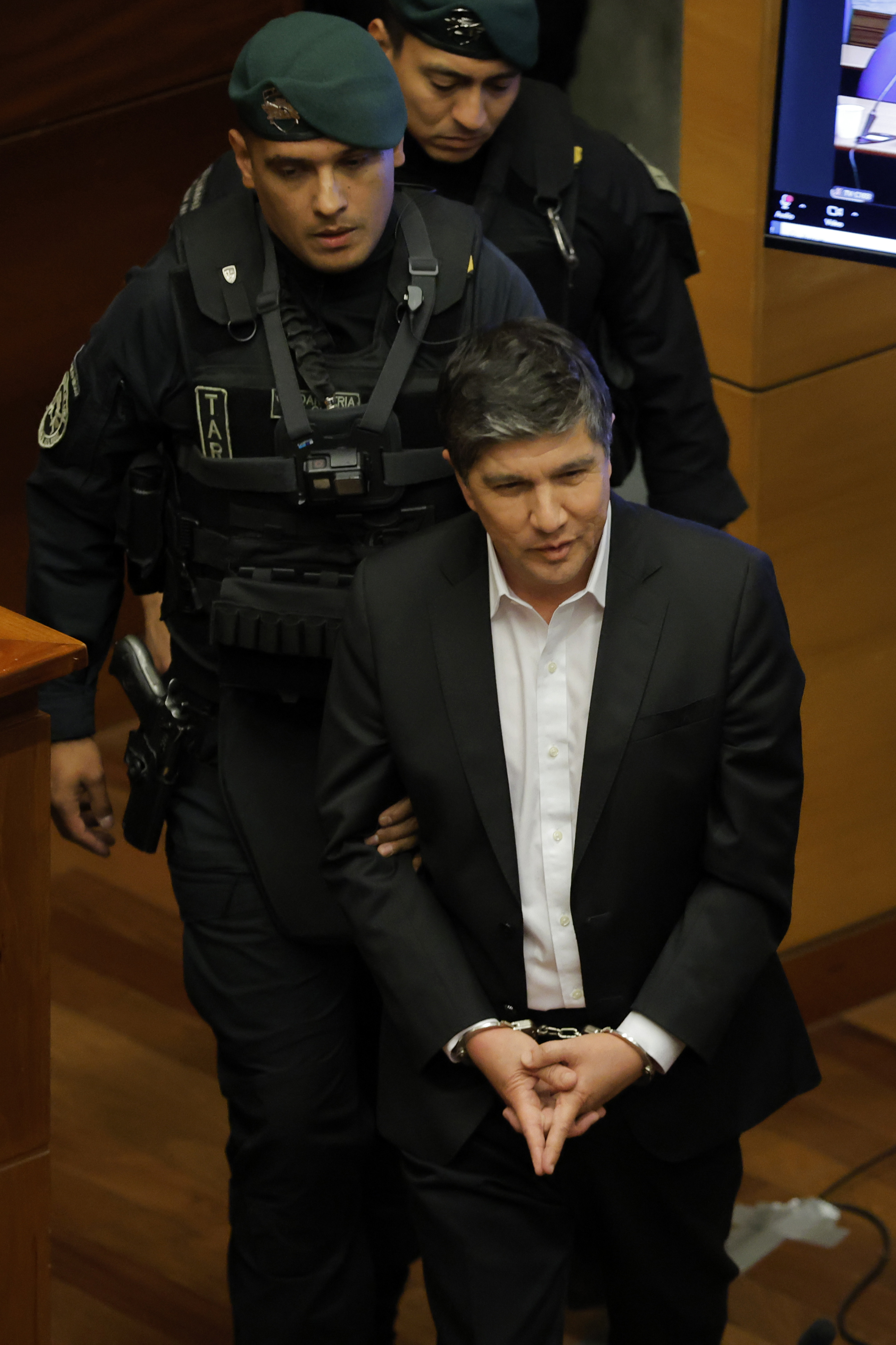 Monsalve Detained in Viña del Mar on Charges of Sexual Assault and Rape Following Accusations by Former Subordinate Viña del Mar, Chile - November 14, 2024: Manuel Monsalve, former Undersecretary of Interior, was...