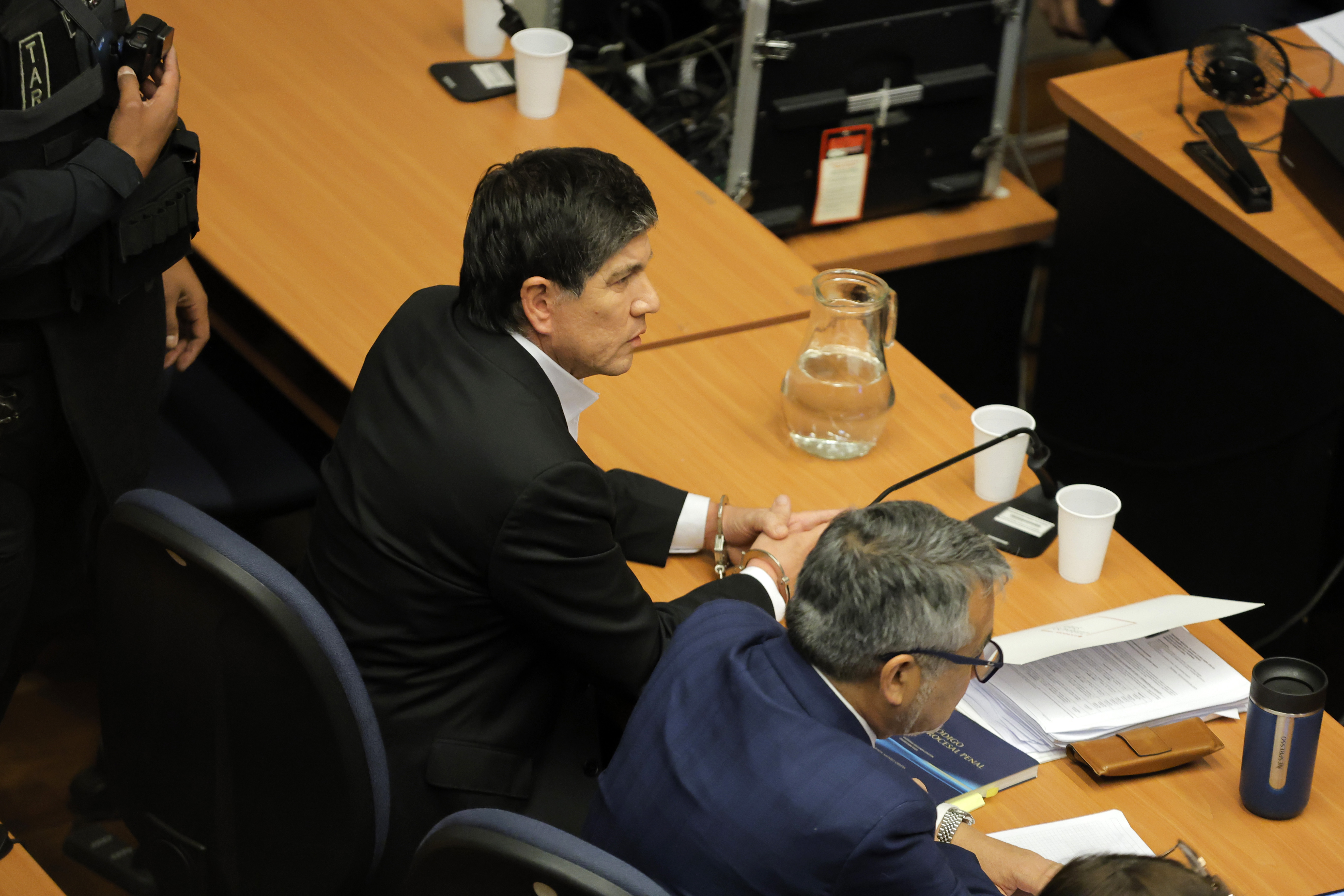Monsalve Detained in Viña del Mar on Charges of Sexual Assault and Rape Following Accusations by Former Subordinate Santiago, Chile - November 14, 2024: Manuel Monsalve, former Undersecretary of Interior, was arre...
