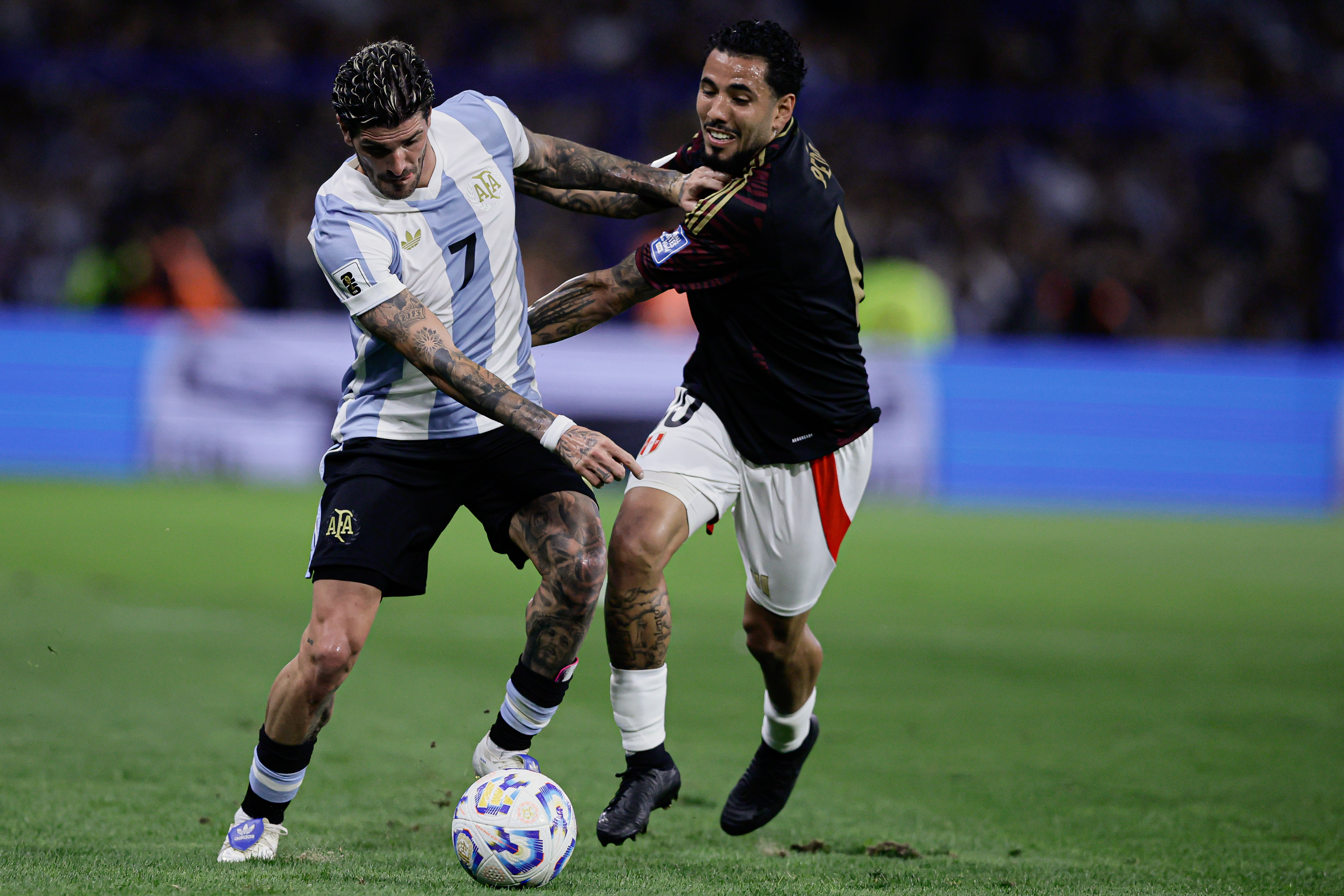 Lautaro Martinez’s Goal Secures Argentina's Victory and Maintains Top Spot Buenos Aires, Argentina - November 19, 2024: Argentina triumphed over Peru with a decisive goal b...