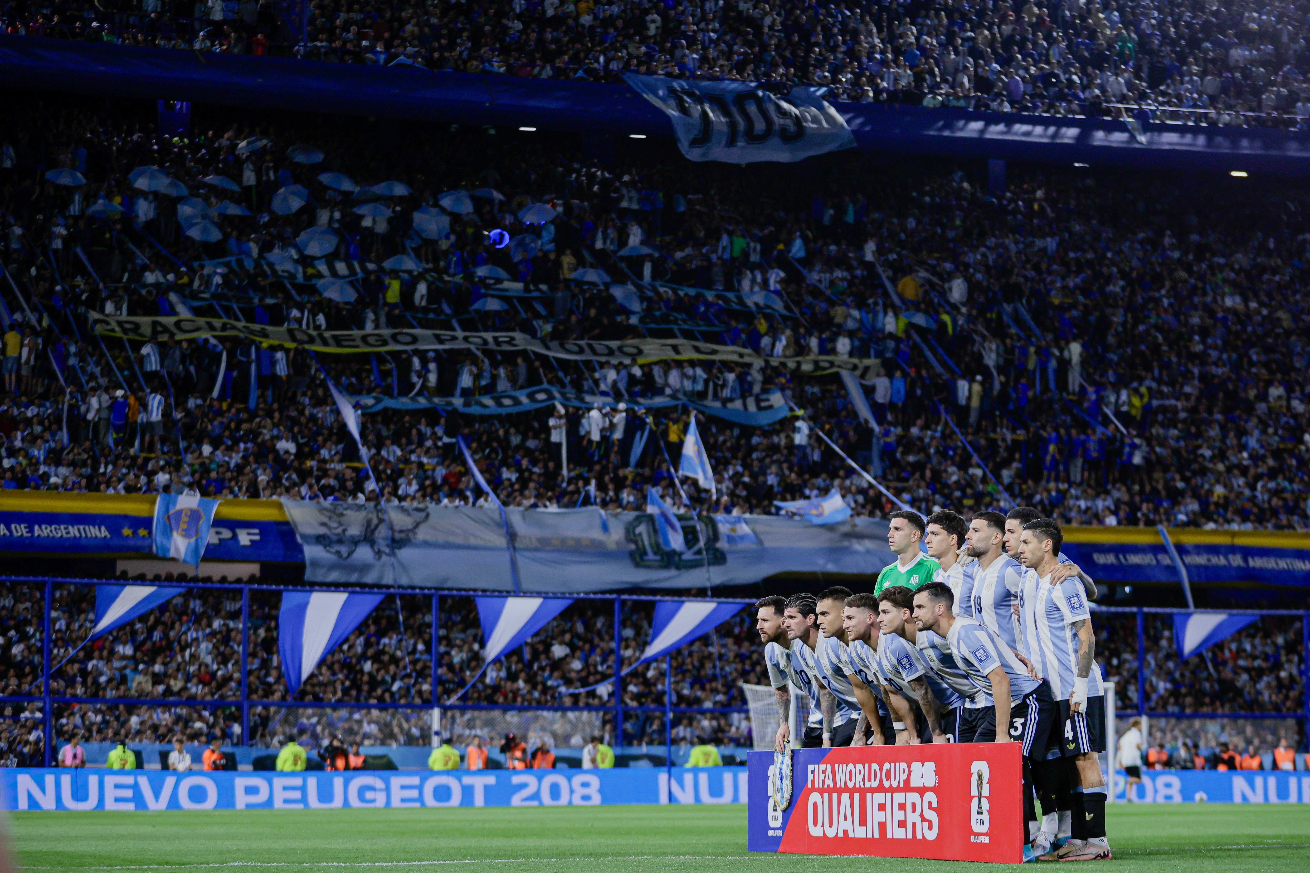 Lautaro Martinez’s Goal Secures Argentina's Victory and Maintains Top Spot Buenos Aires, Argentina - November 19, 2024: Argentina triumphed over Peru with a decisive goal b...