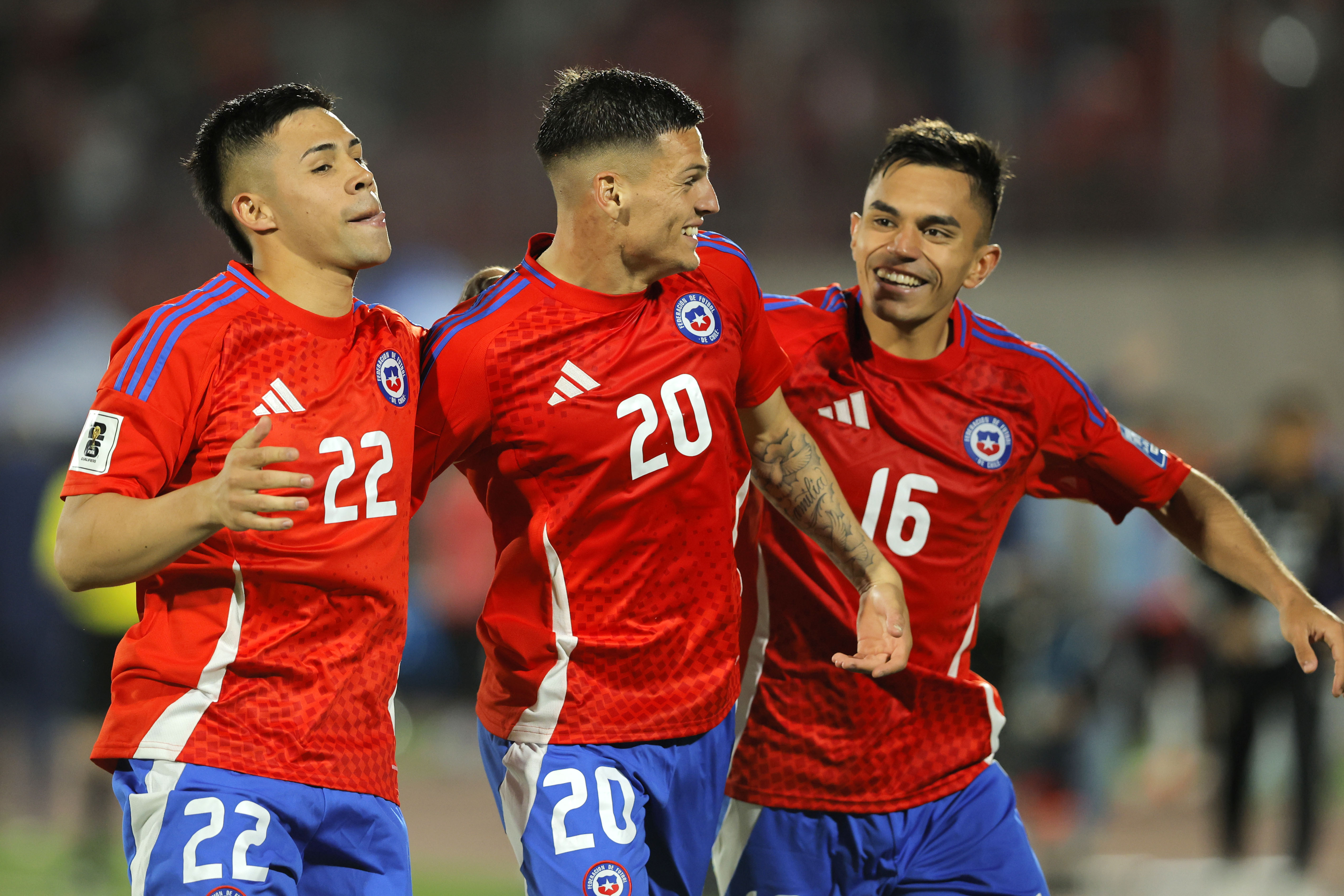 Santiago, Chile - November 19, 2024: Chile secured a vital 4-2 victory over Venezuela, providing ...