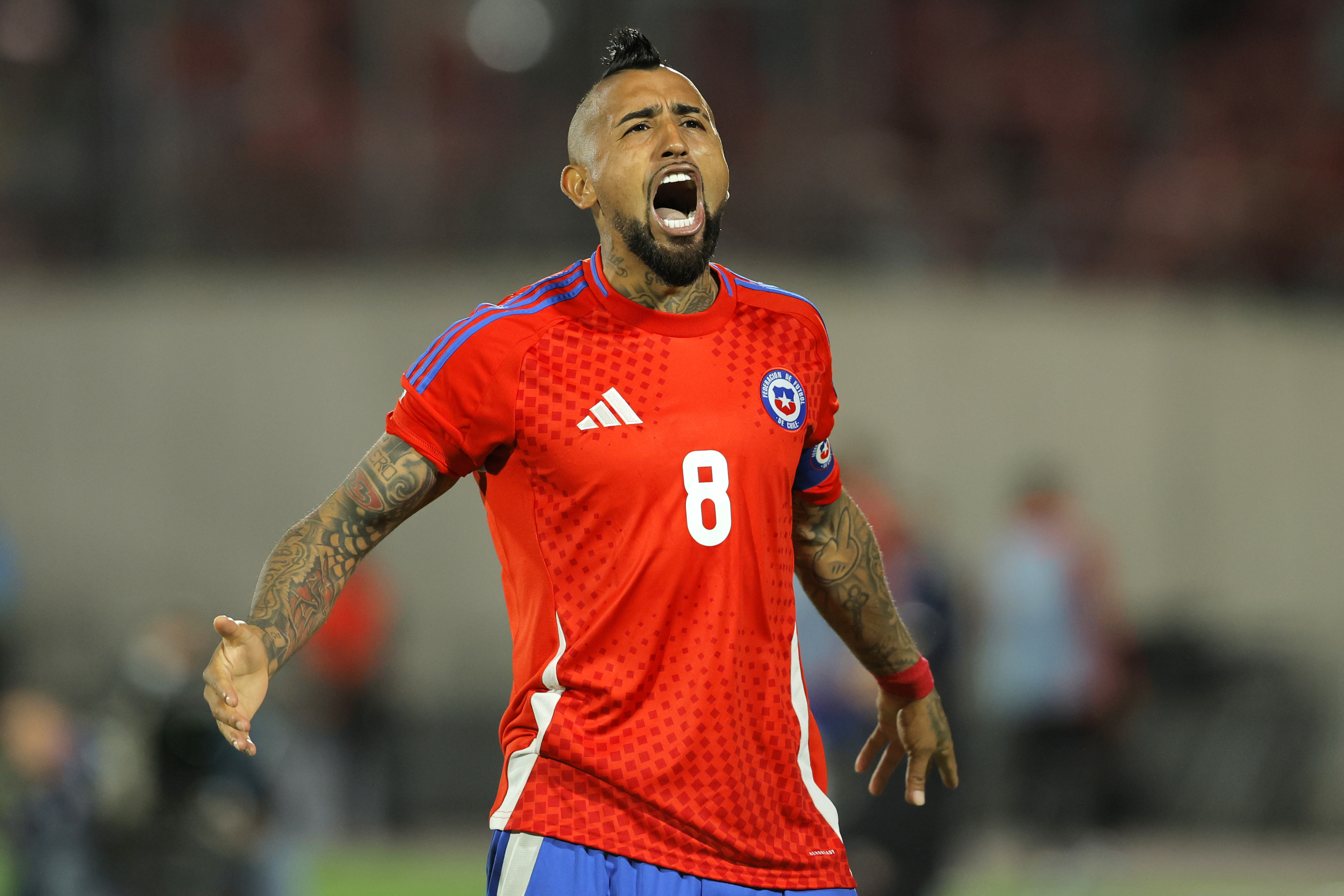 Crucial Victory for Chile as Relegation Threat Looms in World Cup Qualifiers Santiago, Chile - November 19, 2024: Chile secured a vital 4-2 victory over Venezuela, providing ...