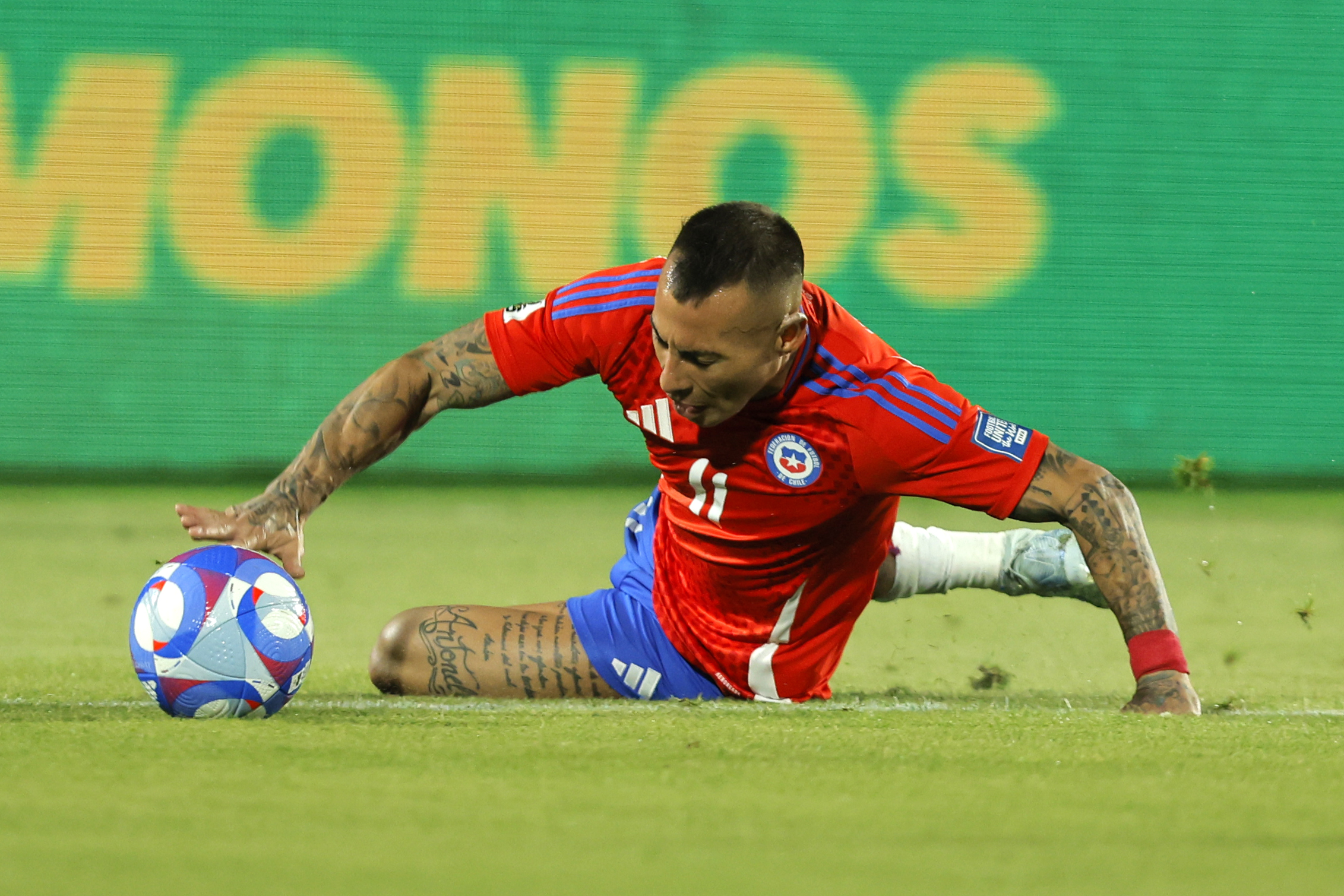 Crucial Victory for Chile as Relegation Threat Looms in World Cup Qualifiers Santiago, Chile - November 19, 2024: Chile secured a vital 4-2 victory over Venezuela, providing ...