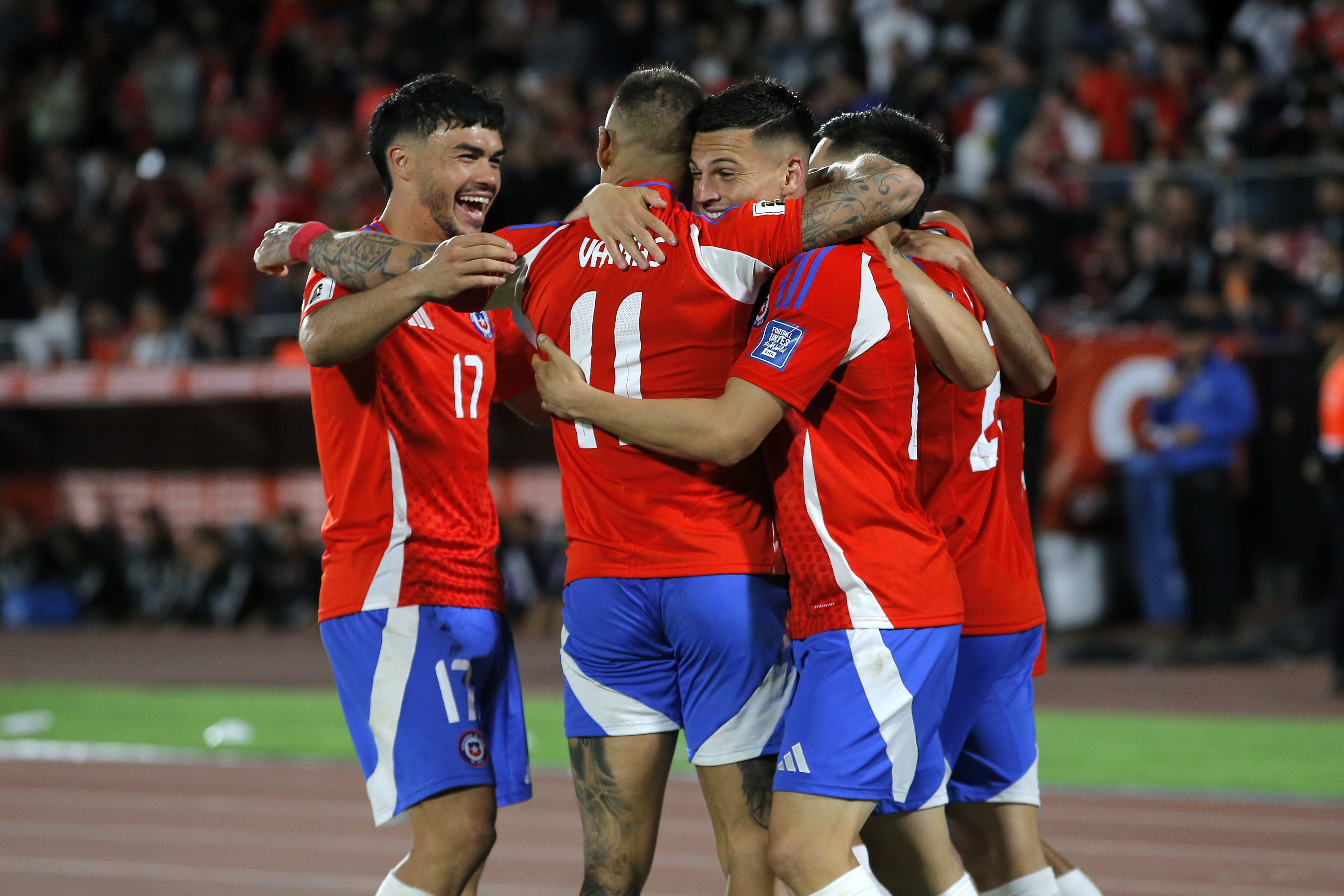 Santiago, Chile - November 19, 2024: Chile secured a vital 4-2 victory over Venezuela, providing ...