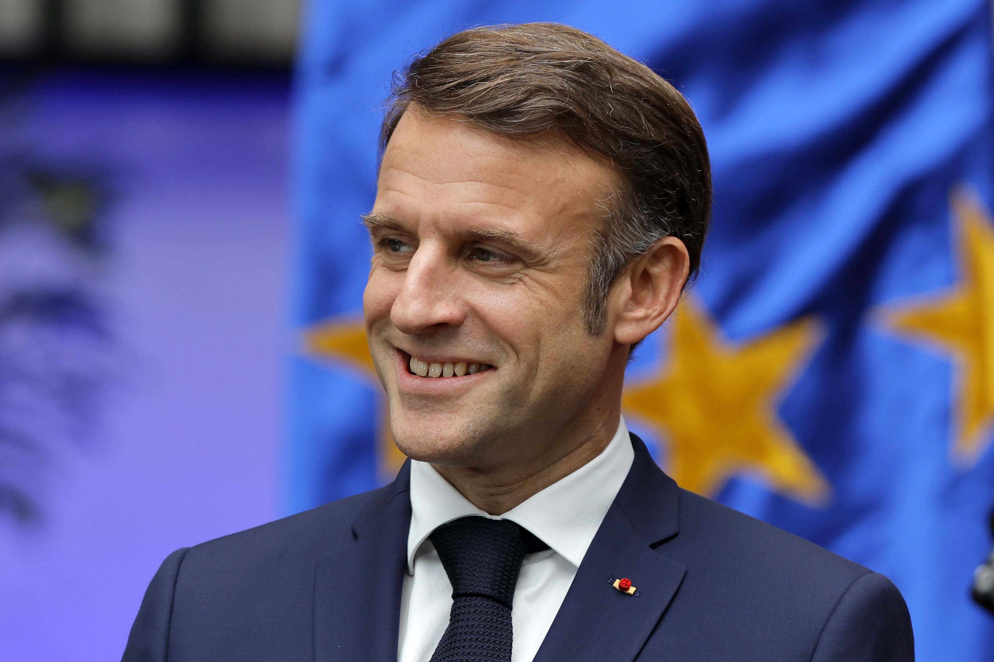 Santiago, Chile - November 20, 2024: French President Emmanuel Macron met with Chilean President ...