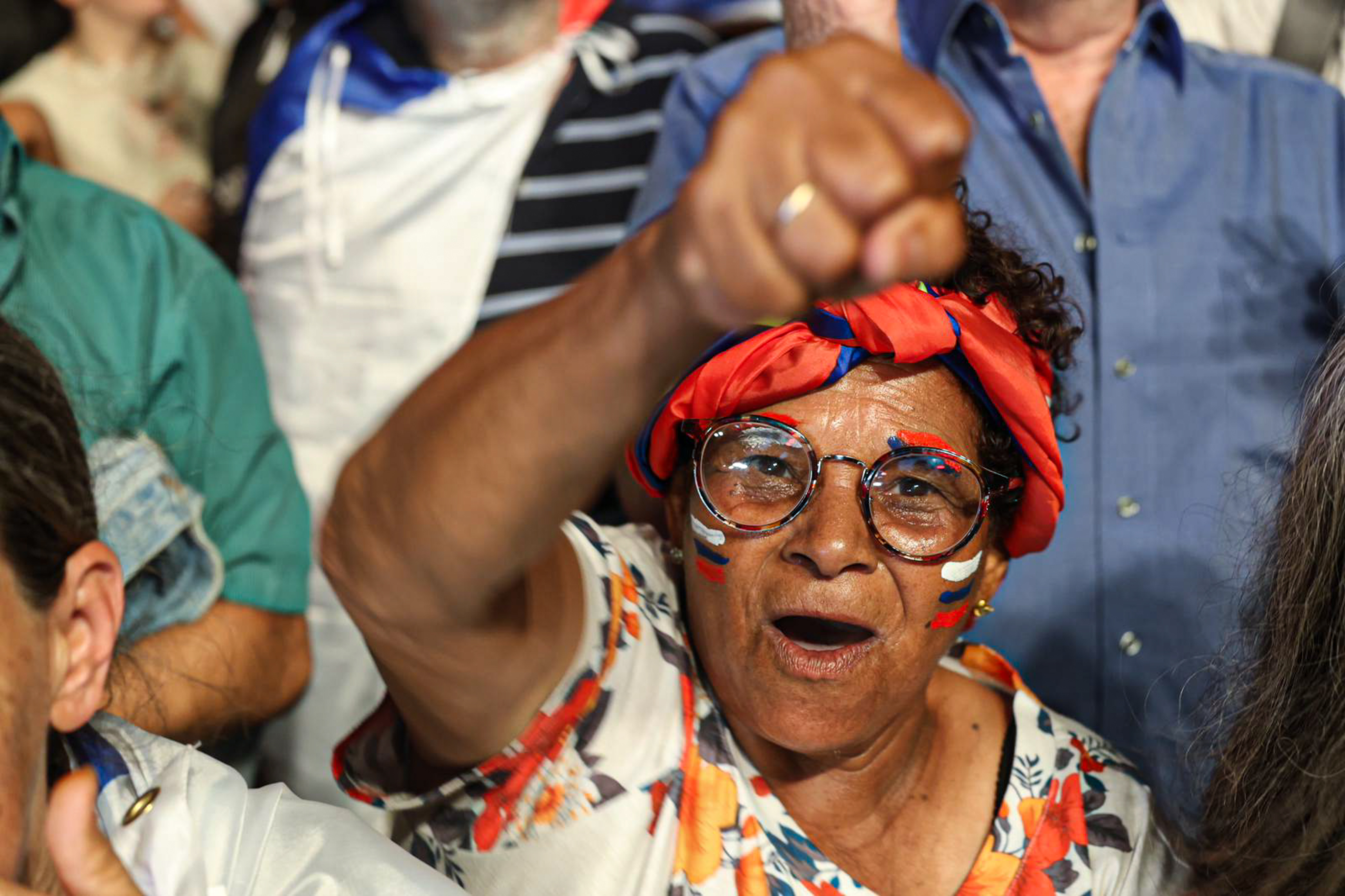 Montevideo, Uruguay, 24.11.24Balotaje, Elecciones , Búnker Yamandú Orsi, Discurso de Yamandú ...