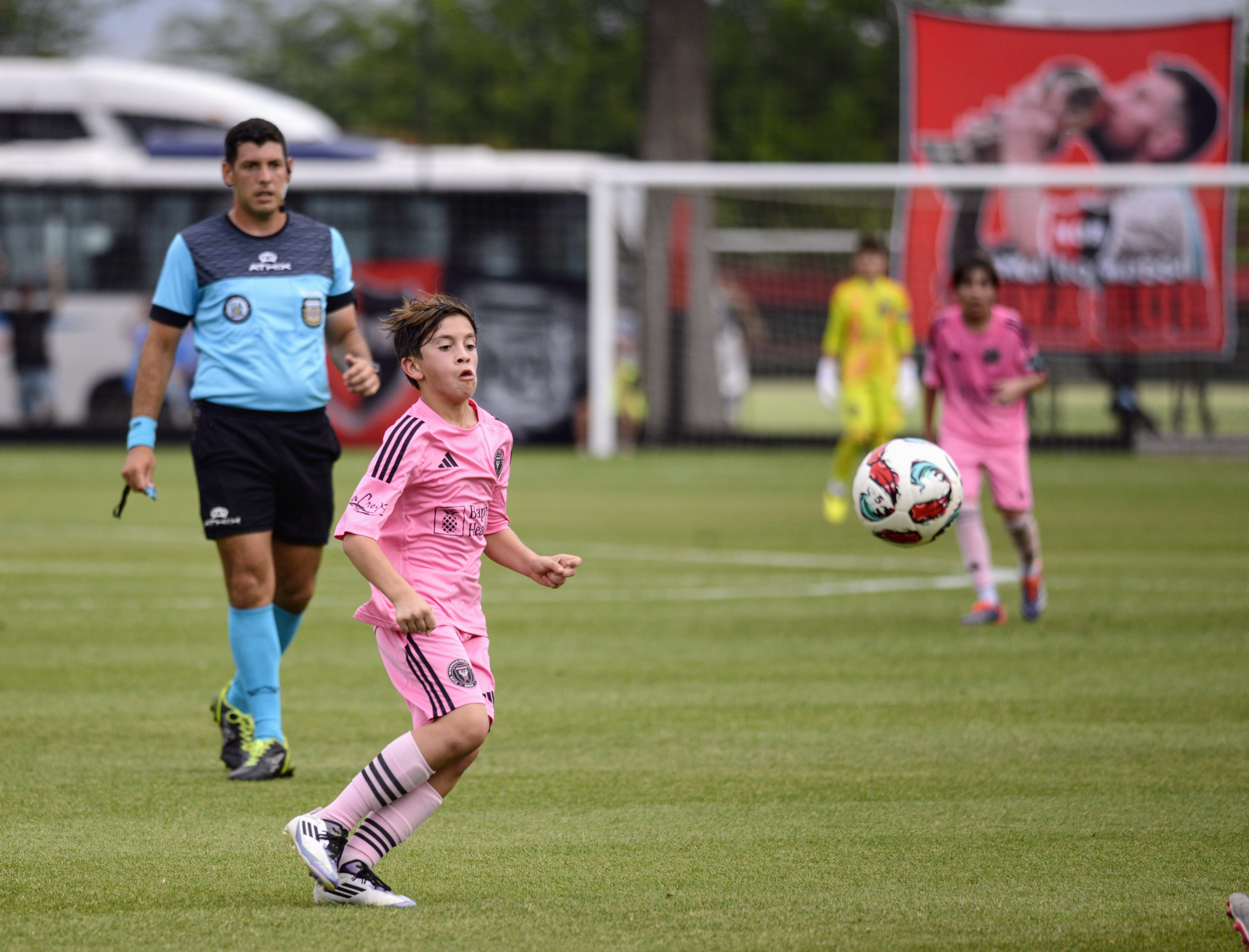 Messi’s Son Takes the Field Alongside Suárez’s Son in Youth Tournament Rosario, Argentina - November 25, 2024: Thiago Messi, Lionel Messi's eldest son, made his debut f...