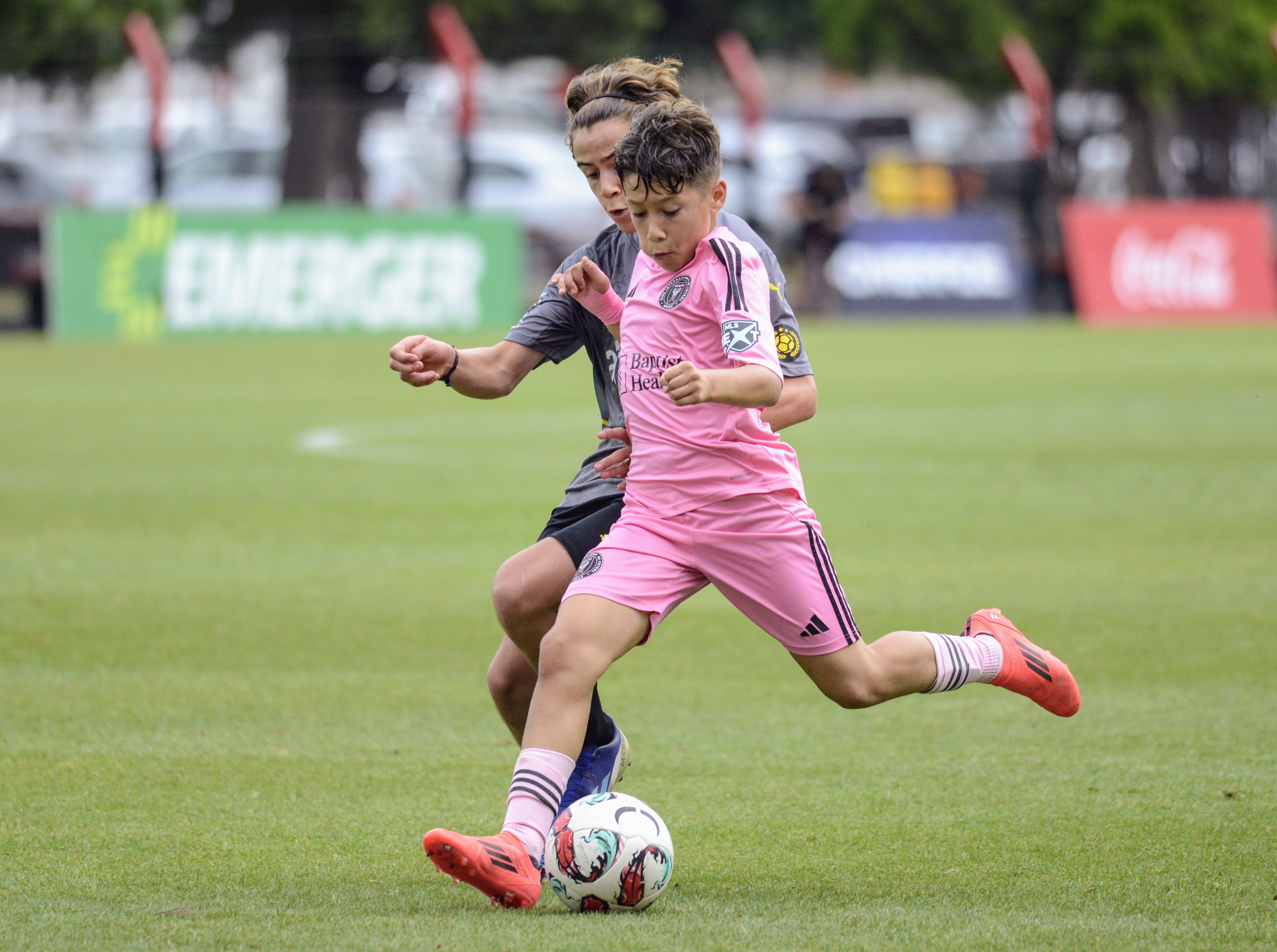 Antonella Rocuzzo companies Thiago Messi Rosario, Argentina - November 27, 2024: Inter Miami, featuring Thiago Messi, Lionel Messi’s eld...