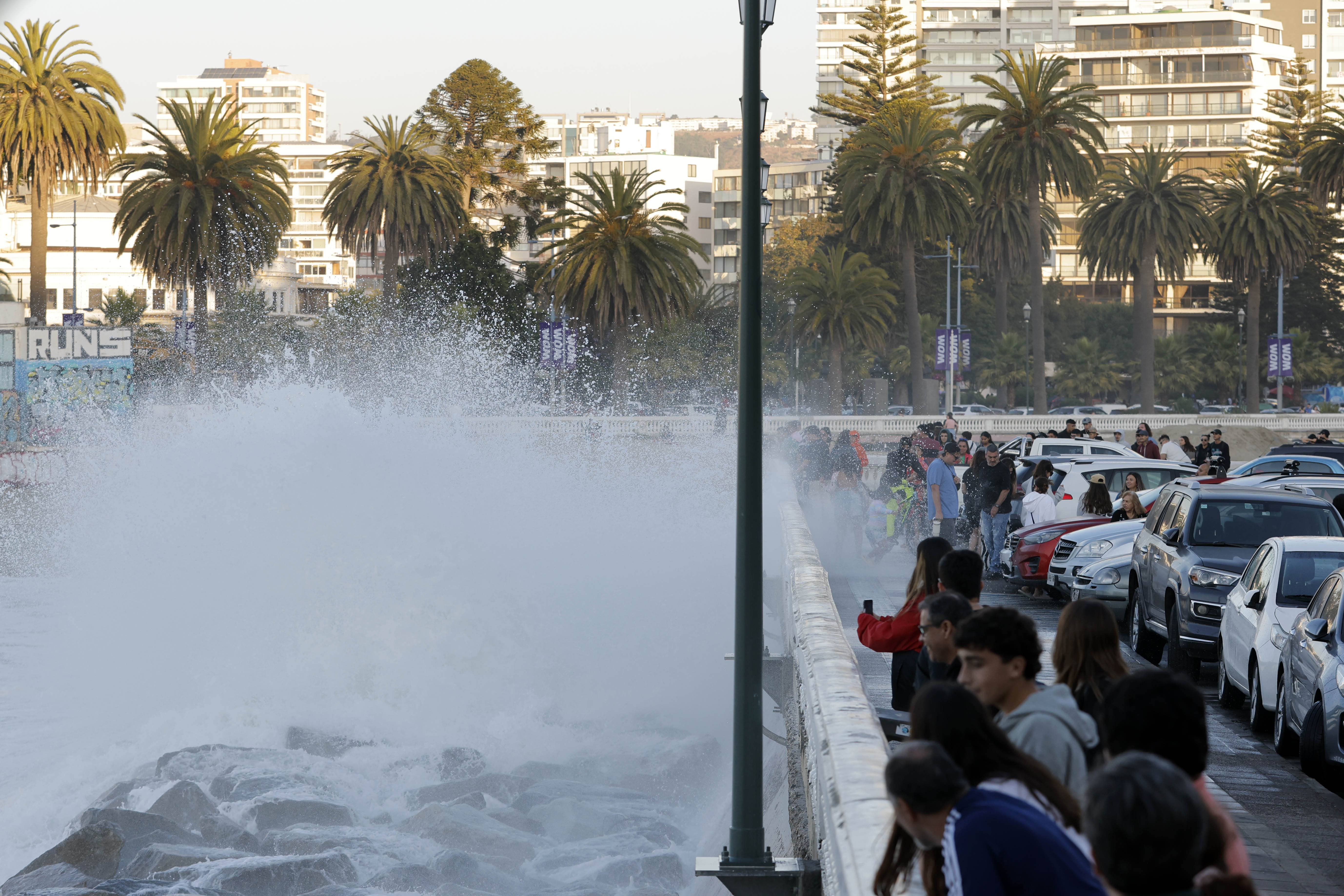 19A1598 Viña del Mar, Chile - December 29, 2024: Images reveal the aftermath of heavy swells along the c...