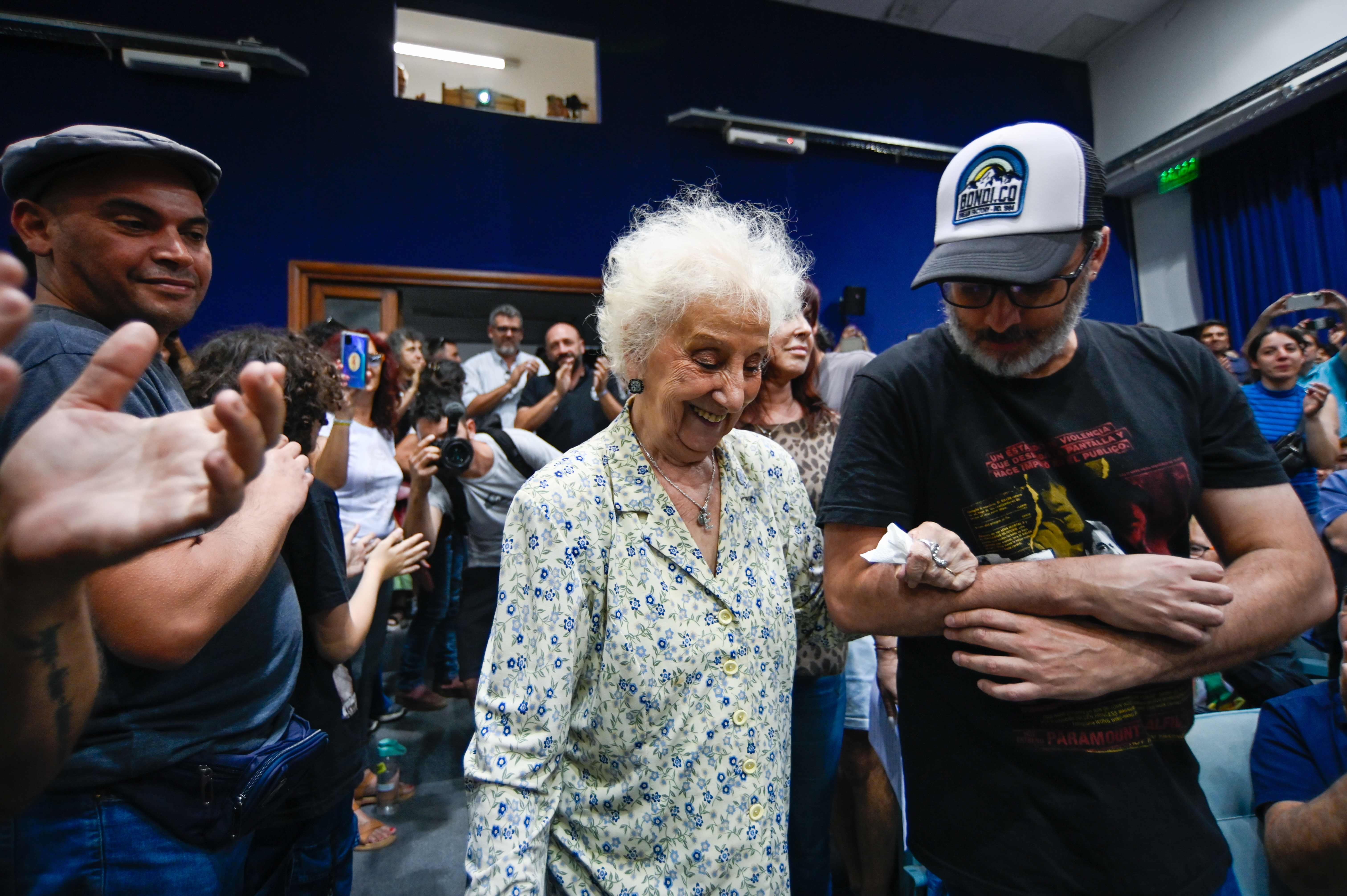 Historic Victory for Human Rights in Argentina BUENOS AIRES (ARGENTINA), 27/12/2024 - Estela de Carlotto speaks in front of Members of the Grand...