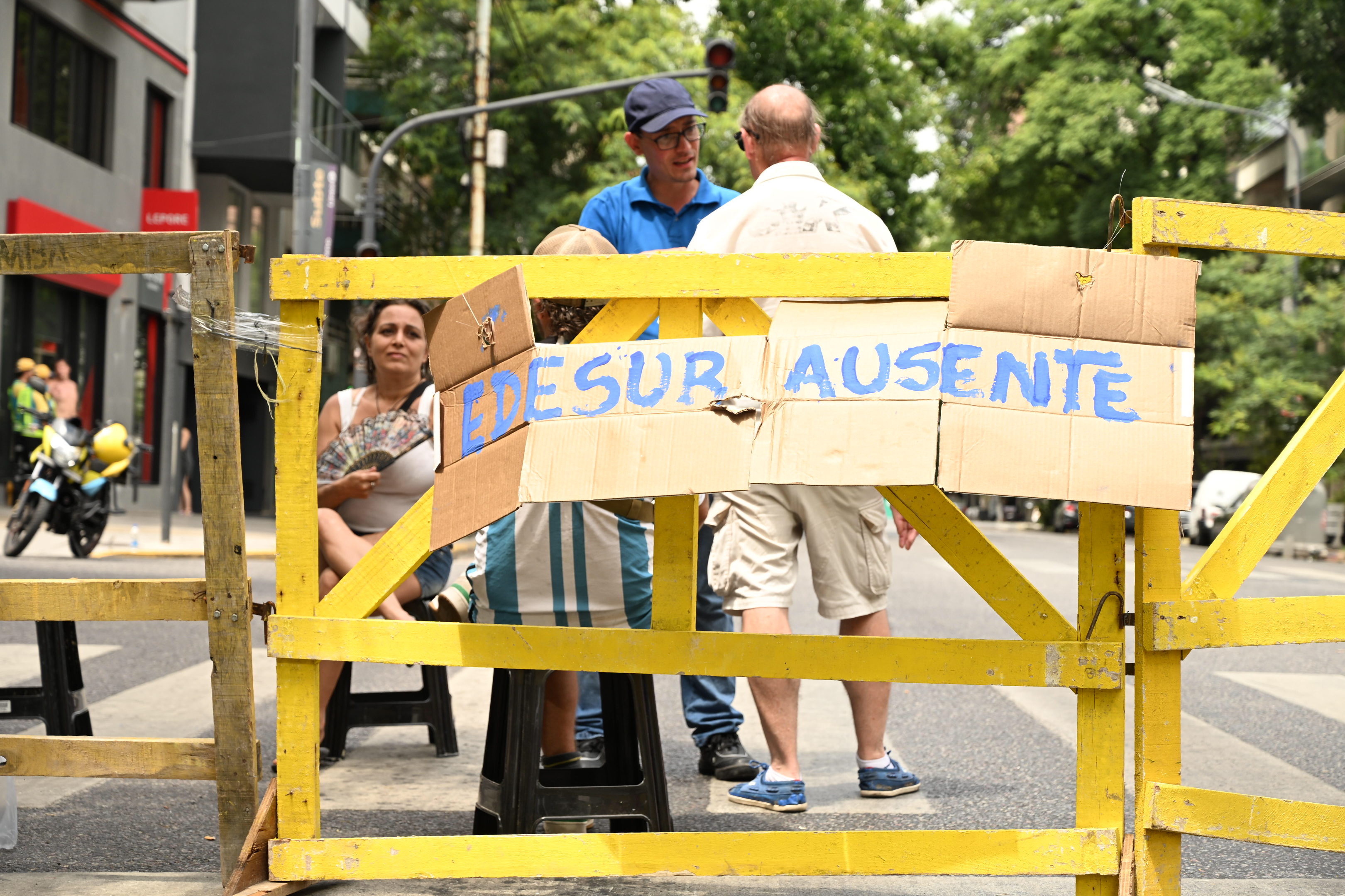 Residents of Buenos Aires Protest Widespread Power Outages Buenos Aires, Argentina - January 23, 2025: Residents of the capital city took to the streets to ...