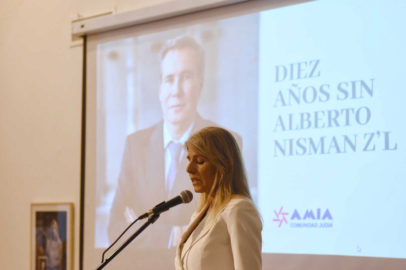 Memorial Held in Honor of Prosecutor Alberto Nisman at AMIA Buenos Aires, Argentina - January 20, 2025: The Argentine Israelite Mutual Association (AMIA) hel...