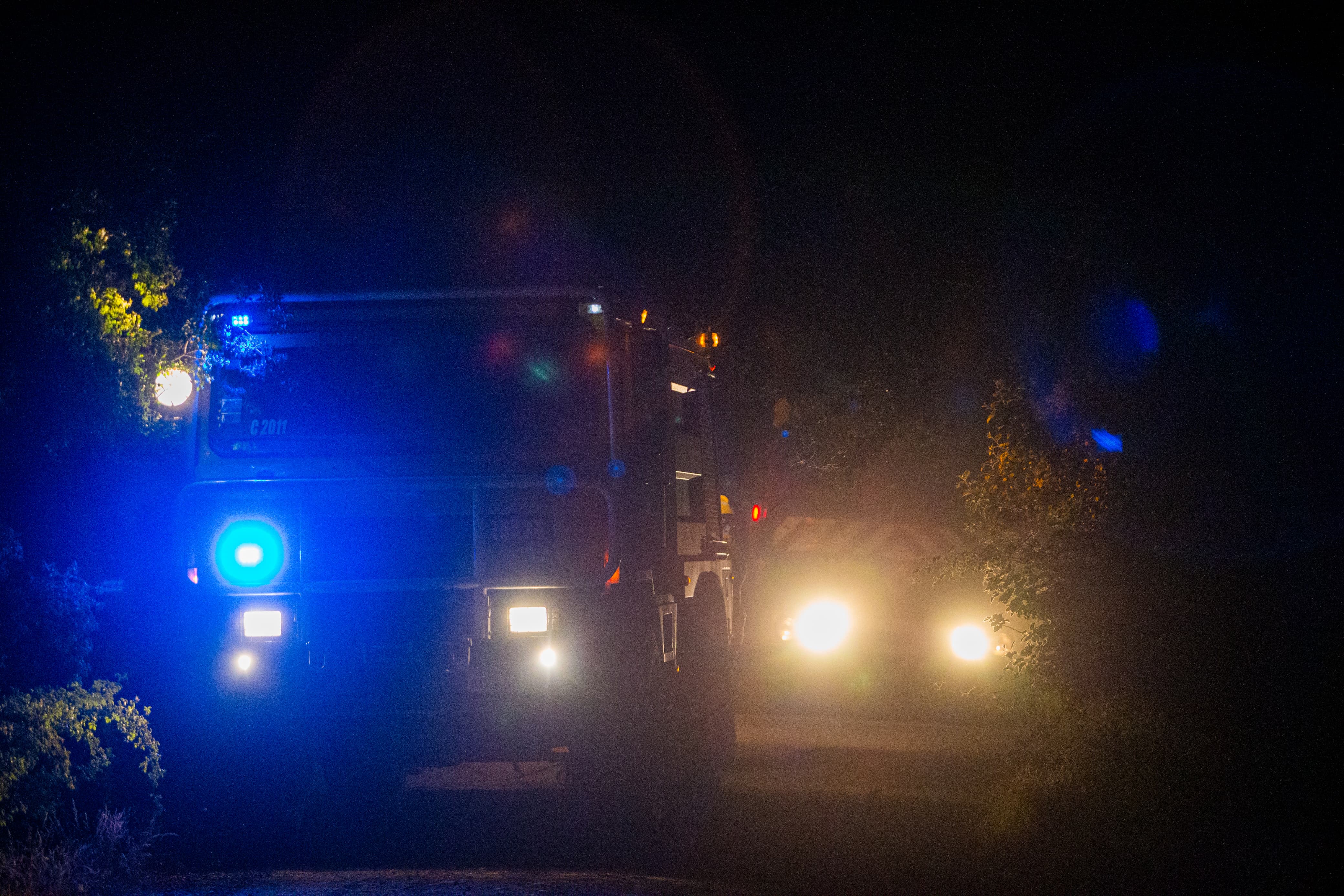 Epuyén, Argentina - January 16, 2025: Firefighters in Epuyén worked tirelessly until past 9 PM ...
