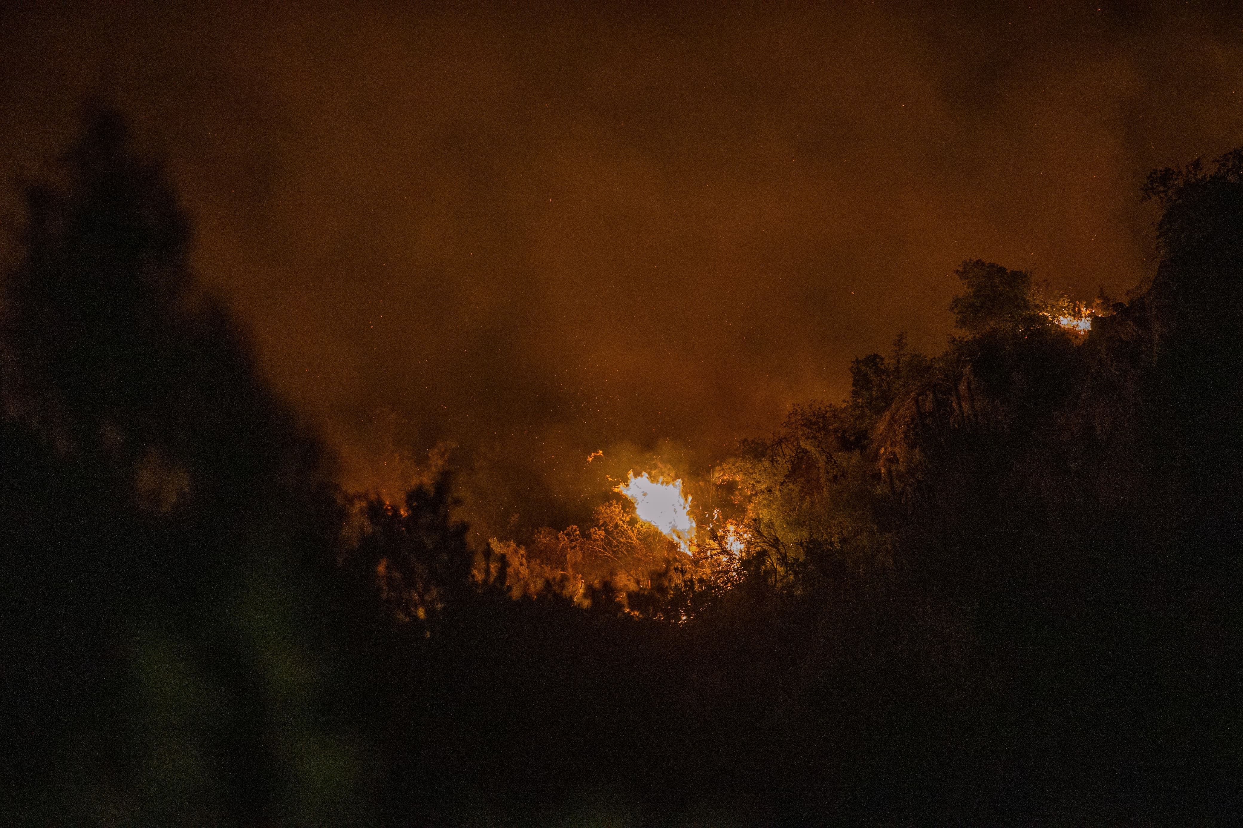 Over 2000 Hectares Consumed in Epuyén Forest Fire Epuyén, Argentina - January 16, 2025: Firefighters in Epuyén worked tirelessly until past 9 PM ...
