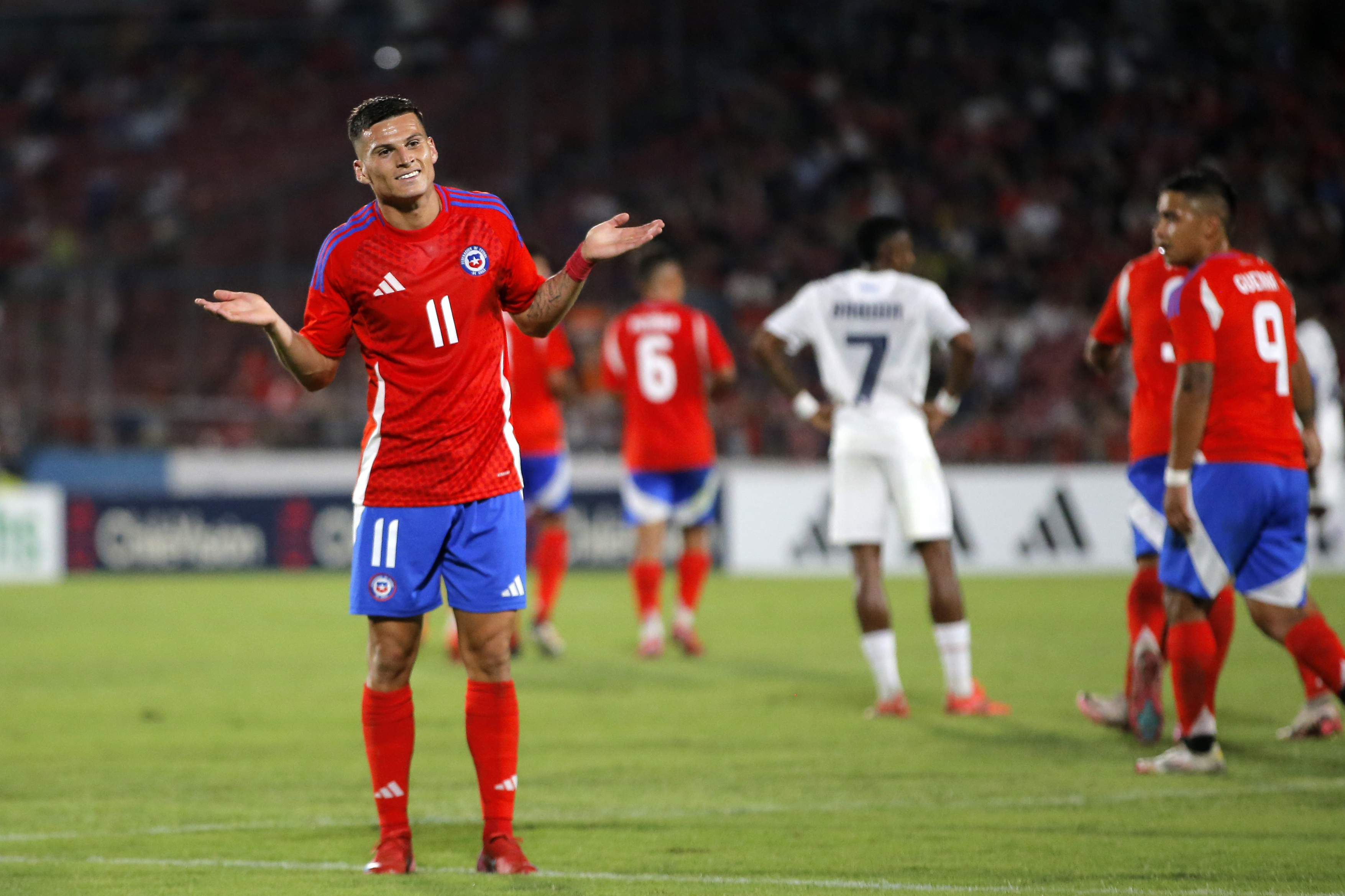 Santiago, Chile - February 8, 2025: Lucas Cepeda. The Chilean national football team, known as La...