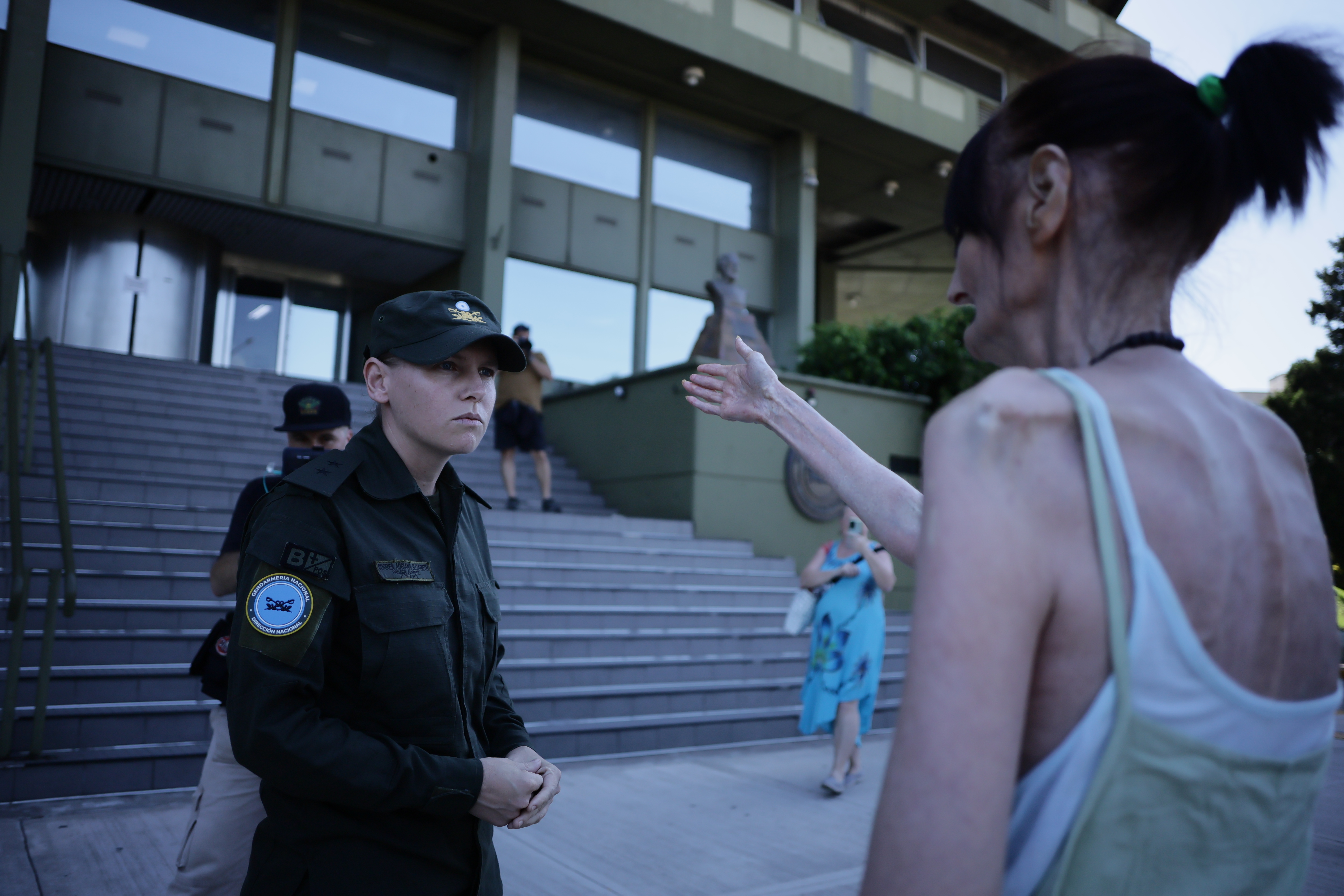 Security Forces Express Outrage Over Salary Adjustment Amid Rising Living Costs Buenos Aires, Argentina – February 10, 2025: Members of Argentina’s Gendarmería express outr...