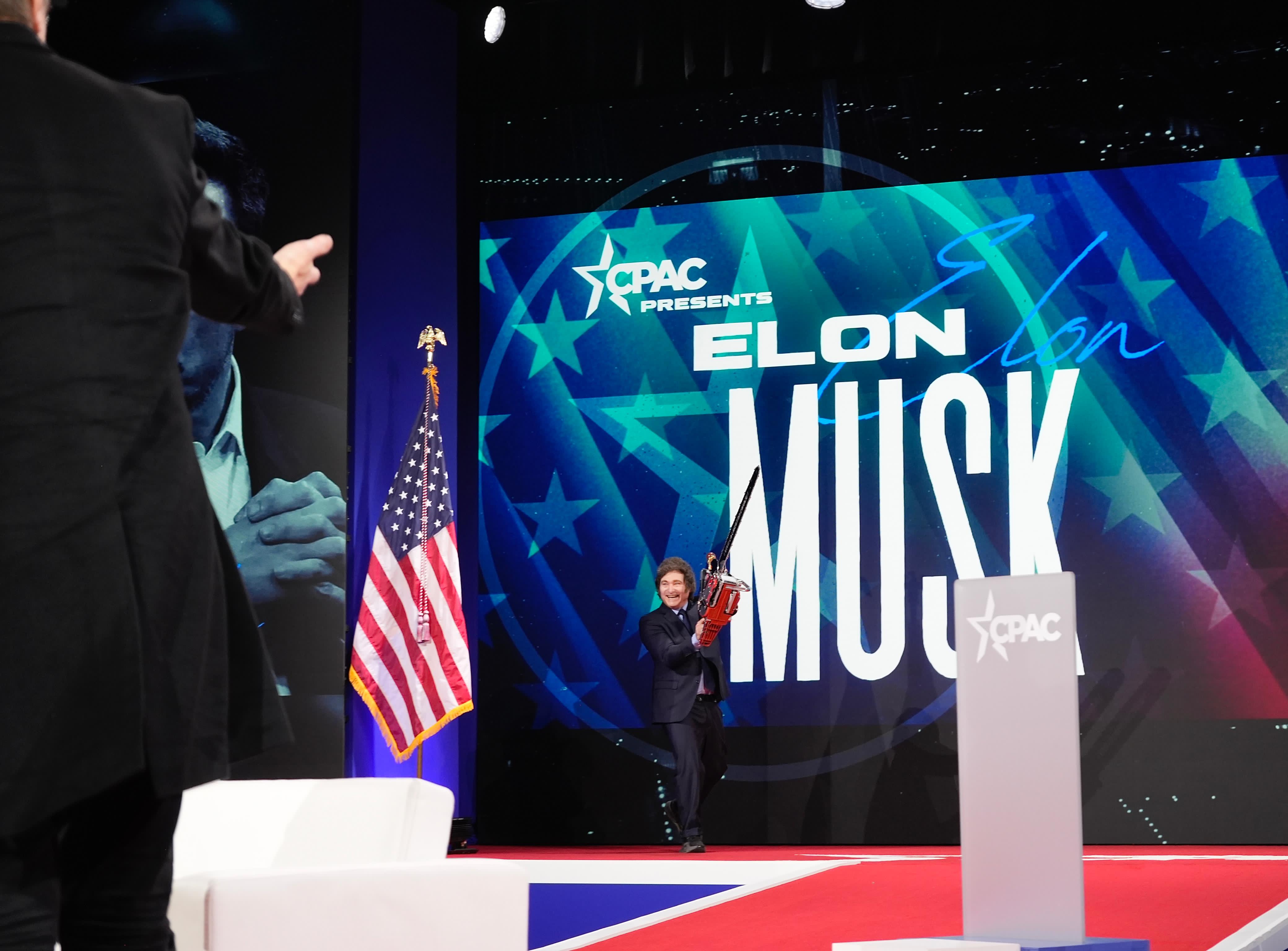 Argentine President Javier Milei and Elon Musk Discuss Economic Deregulation and Global Freedom in Washington Washington, D.C., USA – February 20, 2025: Argentine President Javier Milei met with Elon Musk ...