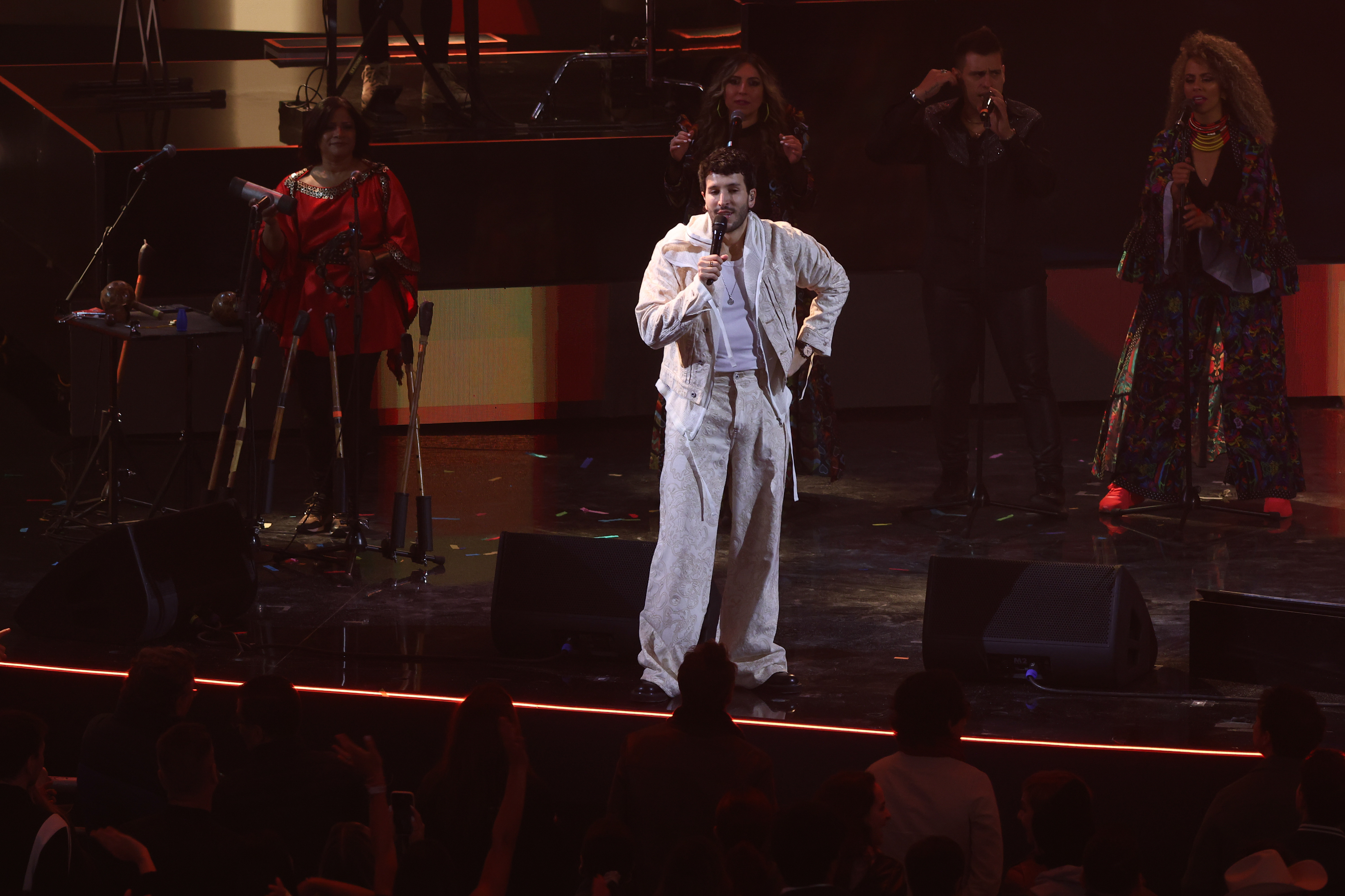 Colombian Stars Deliver a Spectacular Performance at Quinta Vergara Viña del Mar, Chile – February 26, 2025: Sebastian Yatra from Colombia performance in the Fest...